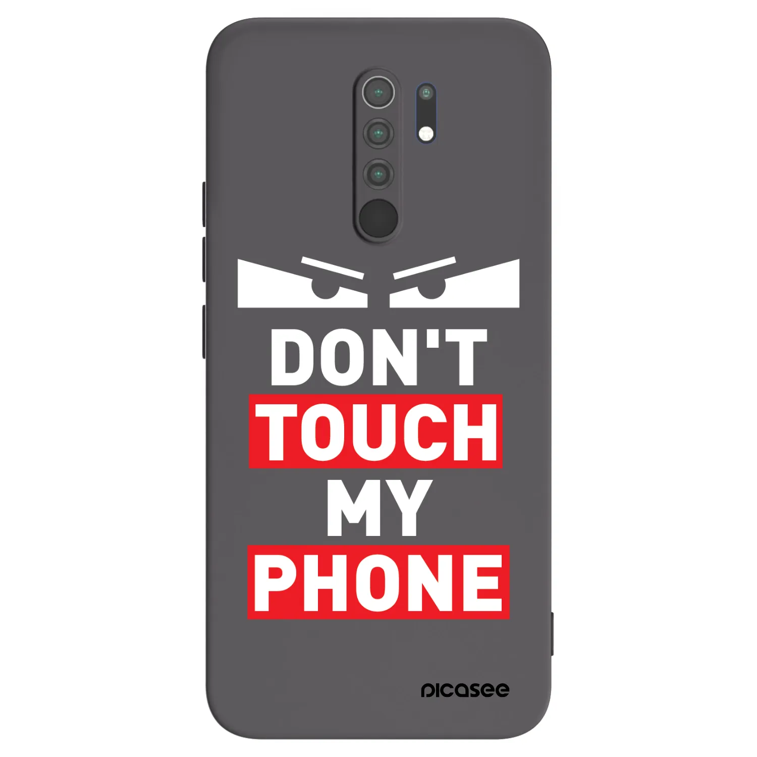 Picasee Xiaomi Redmi 9 Hülle - Schwarzes Silikon - Shadow Eye - Transparent