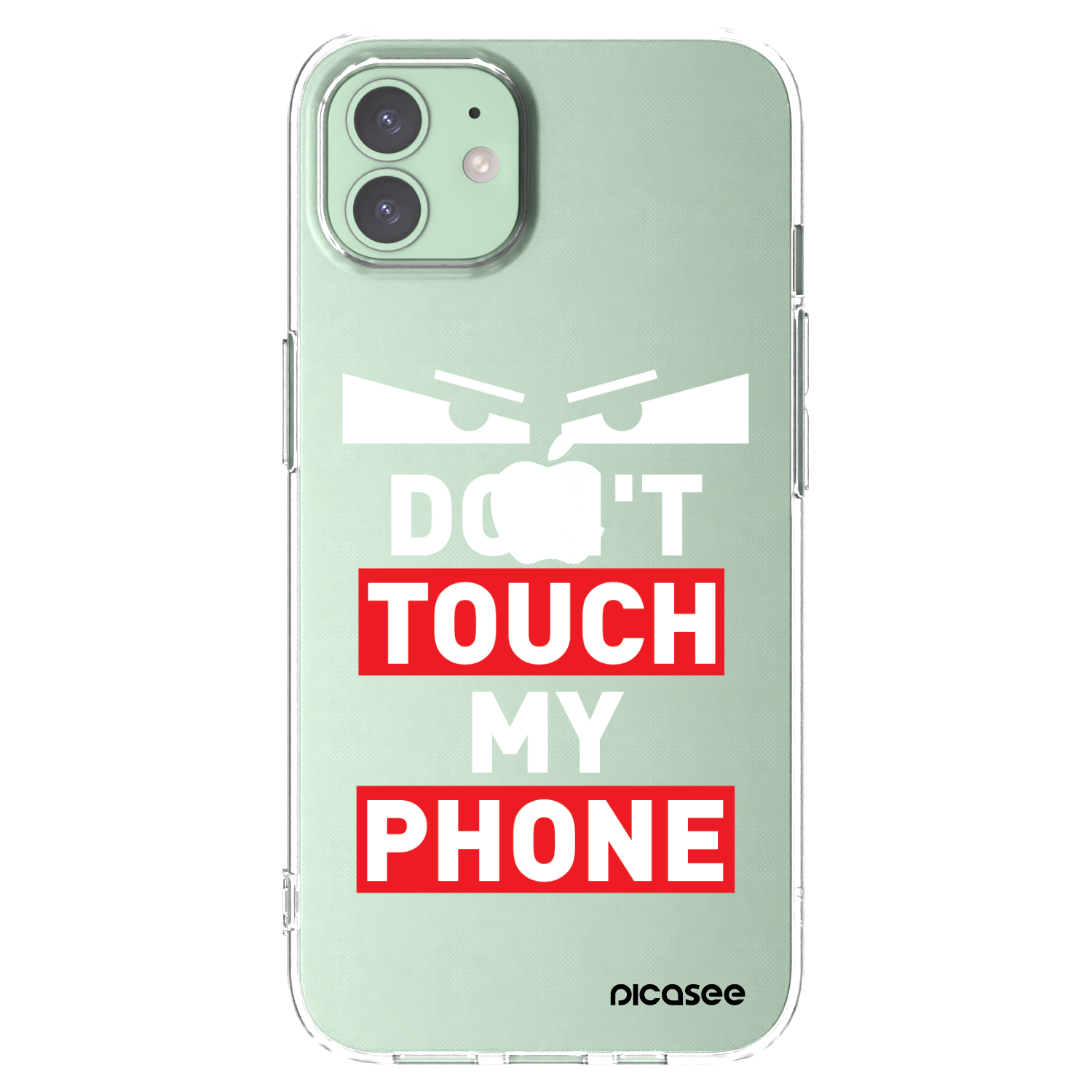 Picasee Apple iPhone 12 Pro Hülle - Transparentes Silikon - Shadow Eye - Transparent