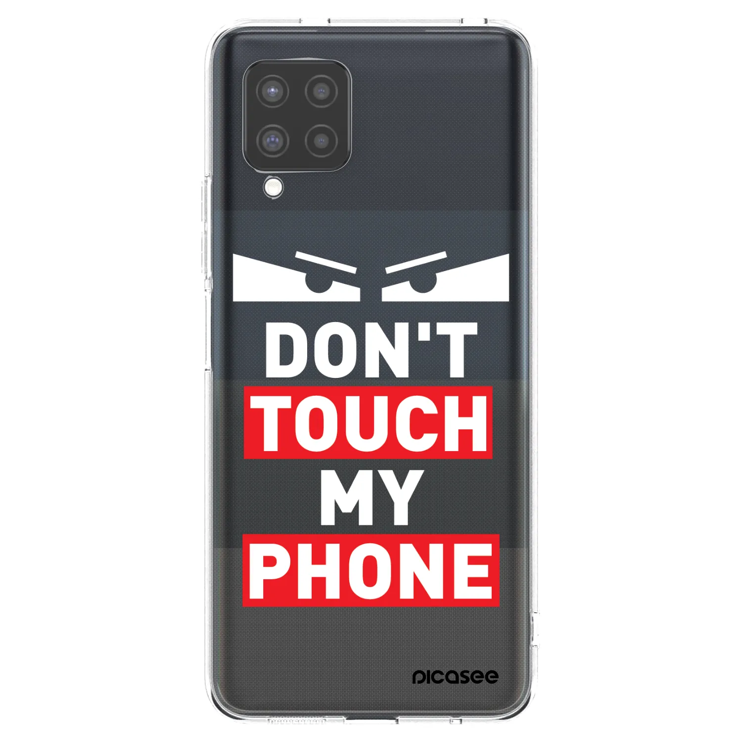 Picasee Samsung Galaxy A42 A426B Hülle - Transparentes Silikon - Shadow Eye - Transparent