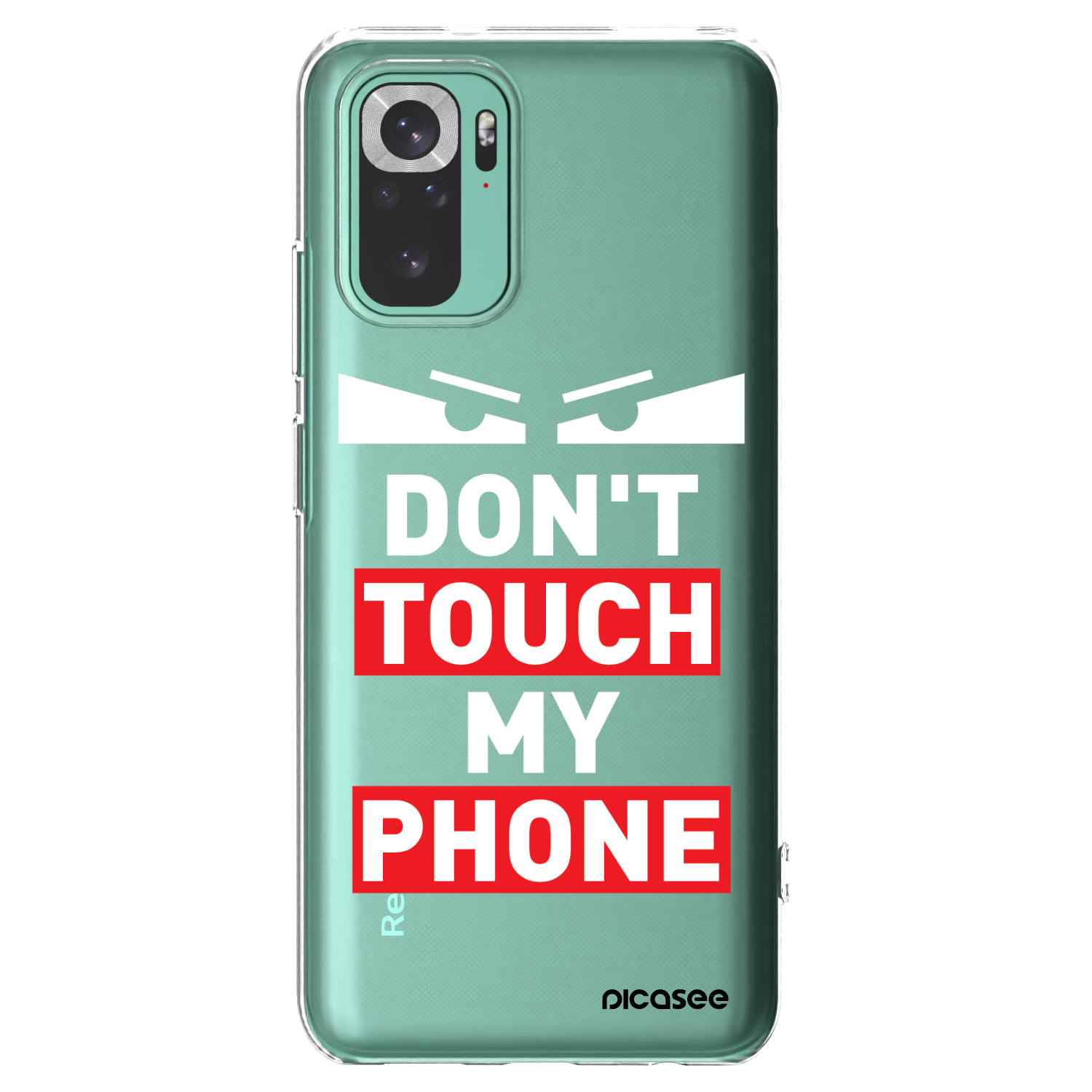 Picasee Xiaomi Redmi Note 10 Pro Hülle - Transparentes Silikon - Shadow Eye - Transparent