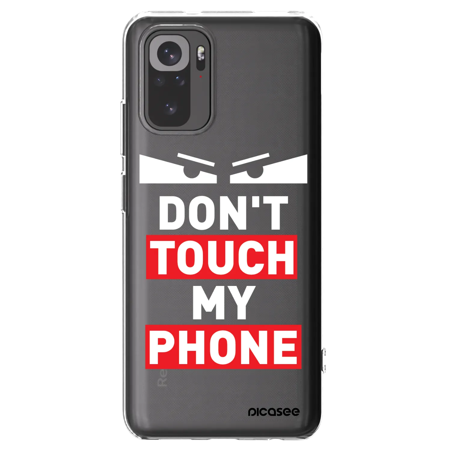 Picasee Xiaomi Redmi Note 10S Hülle - Transparentes Silikon - Shadow Eye - Transparent