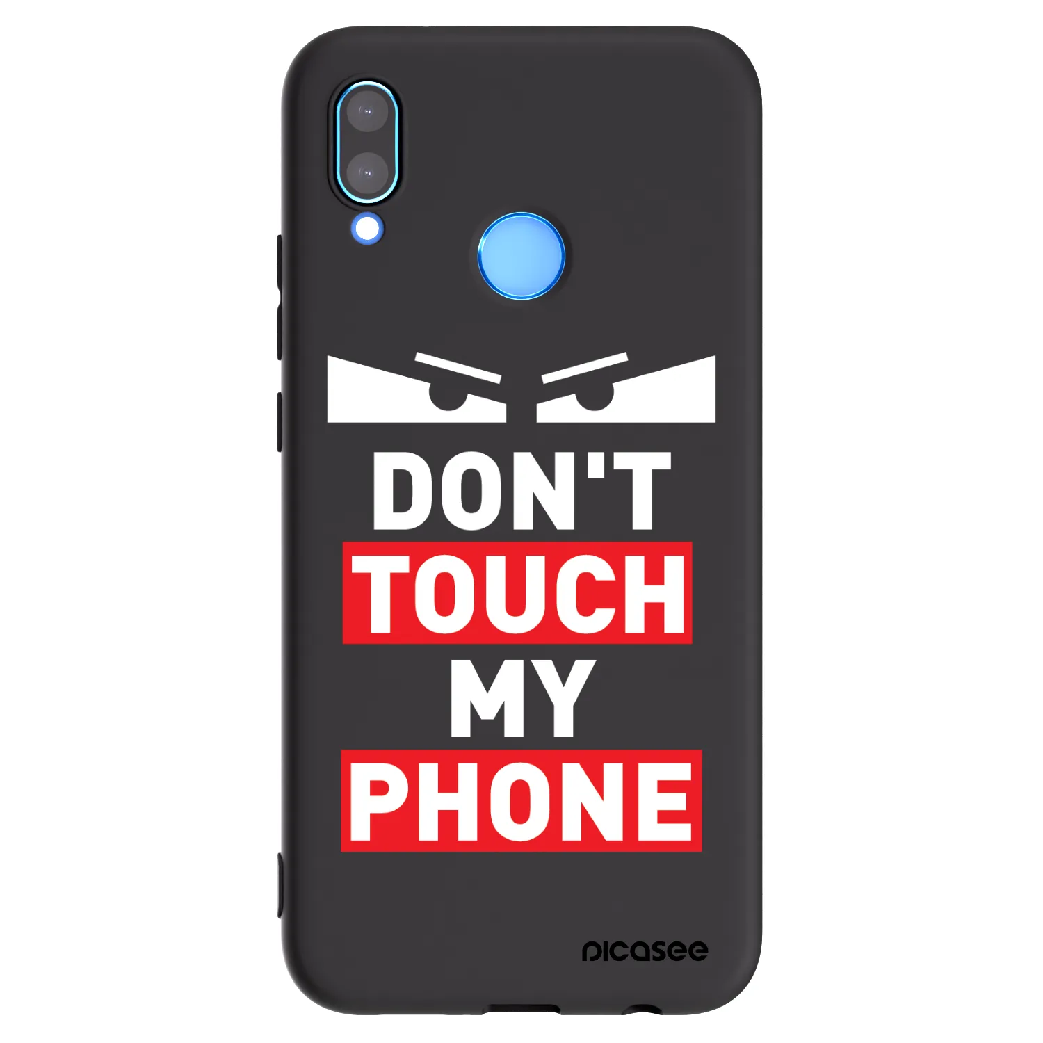 Picasee Huawei P20 Lite Hülle - Schwarzes Silikon - Shadow Eye - Transparent