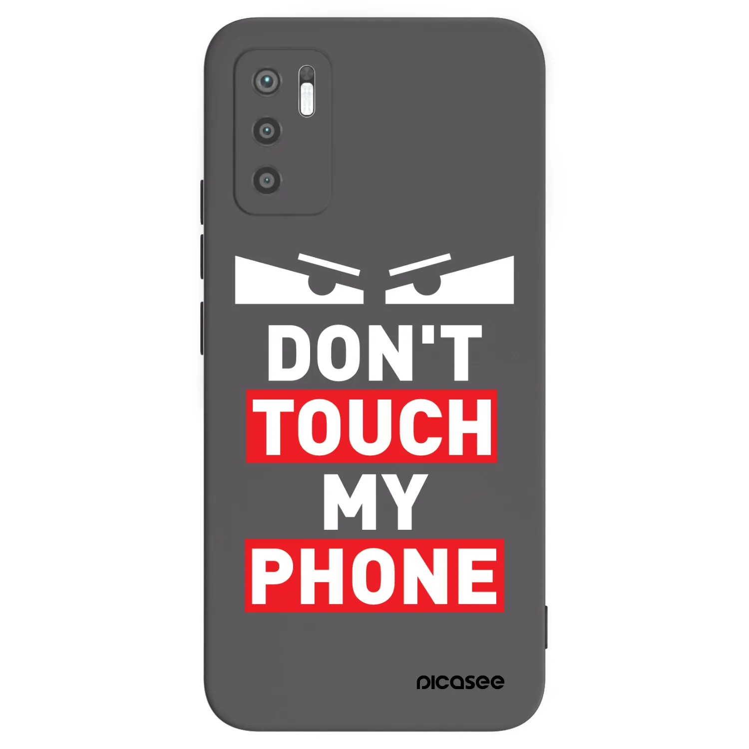 Picasee Xiaomi Redmi Note 10 5G Hülle - Schwarzes Silikon - Shadow Eye - Transparent