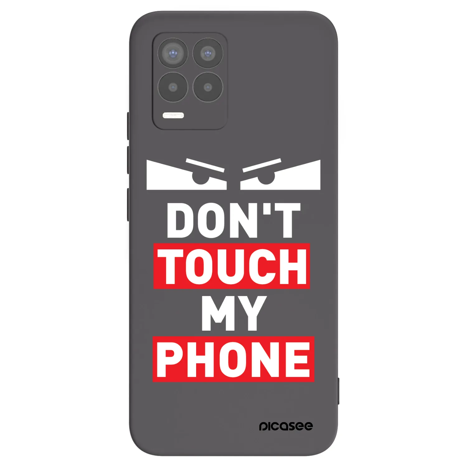 Picasee Realme 8 Pro Hülle - Schwarzes Silikon - Shadow Eye - Transparent