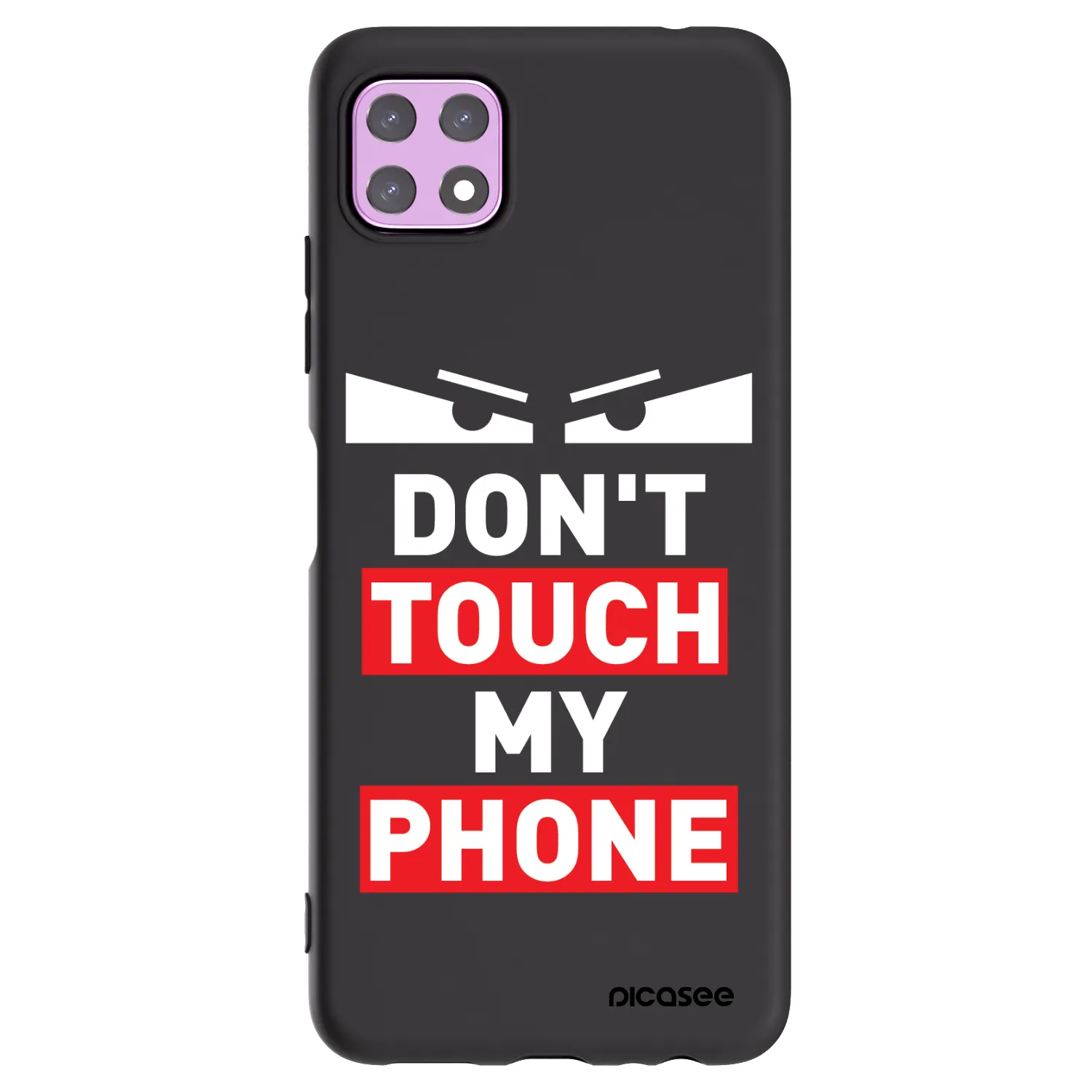 Picasee Samsung Galaxy A22 A226B 5G Hülle - Schwarzes Silikon - Shadow Eye - Transparent