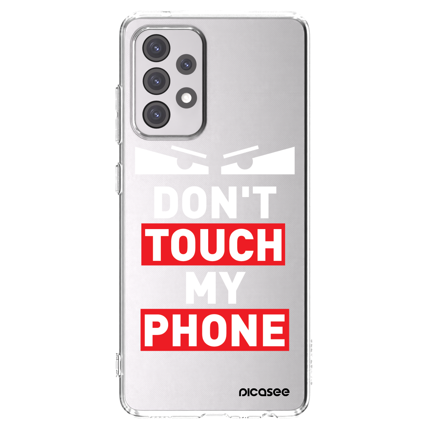 Picasee Samsung Galaxy A52s 5G A528B Hülle - Transparentes Silikon - Shadow Eye - Transparent