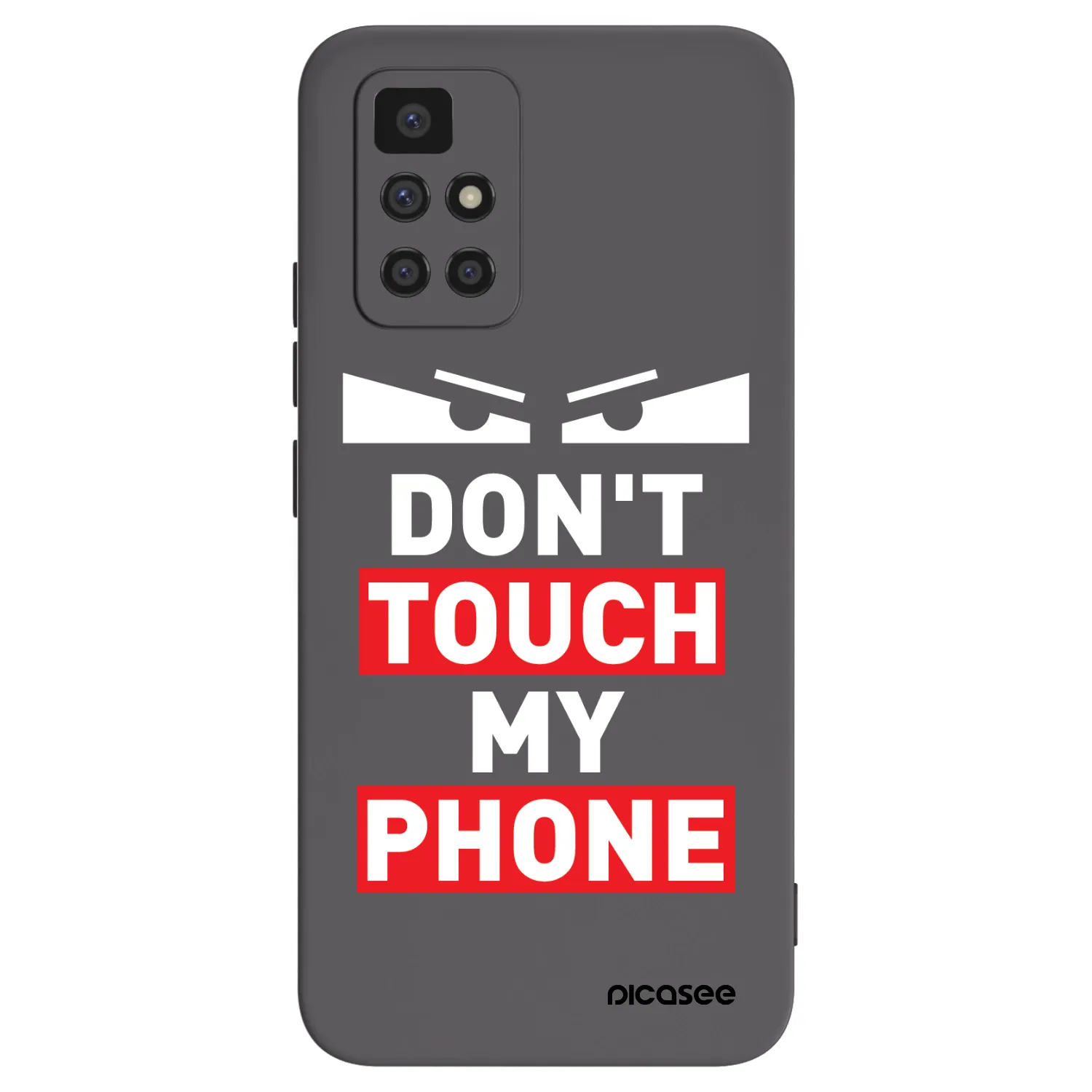 Picasee Xiaomi Redmi 10 Hülle - Schwarzes Silikon - Shadow Eye - Transparent