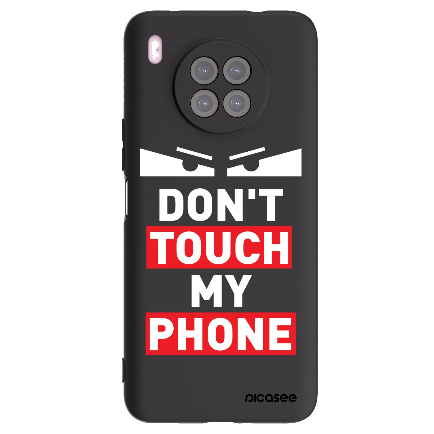 Picasee Huawei Nova 8i Hülle - Schwarzes Silikon - Shadow Eye - Transparent