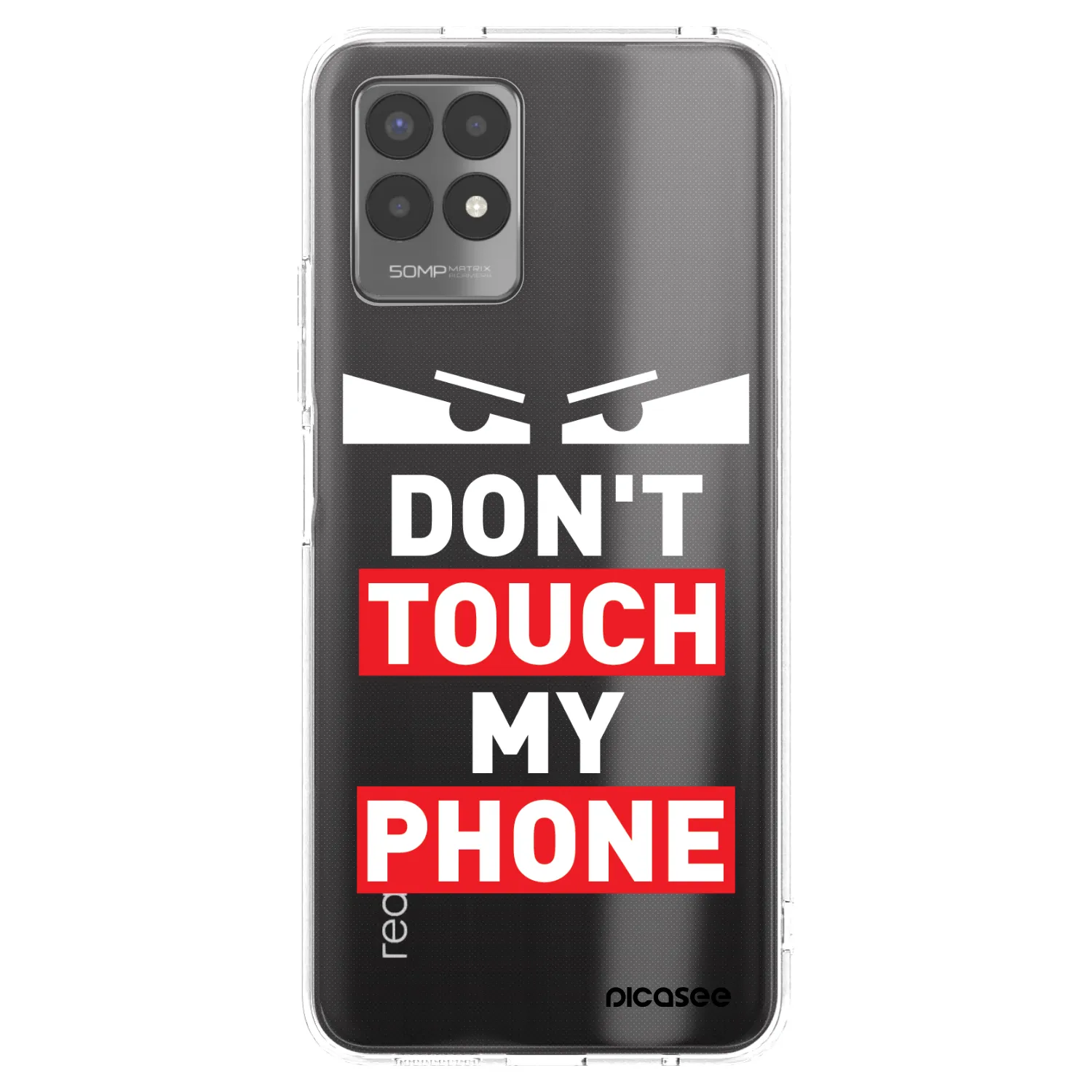 Picasee Realme 8i Hülle - Transparentes Silikon - Shadow Eye - Transparent