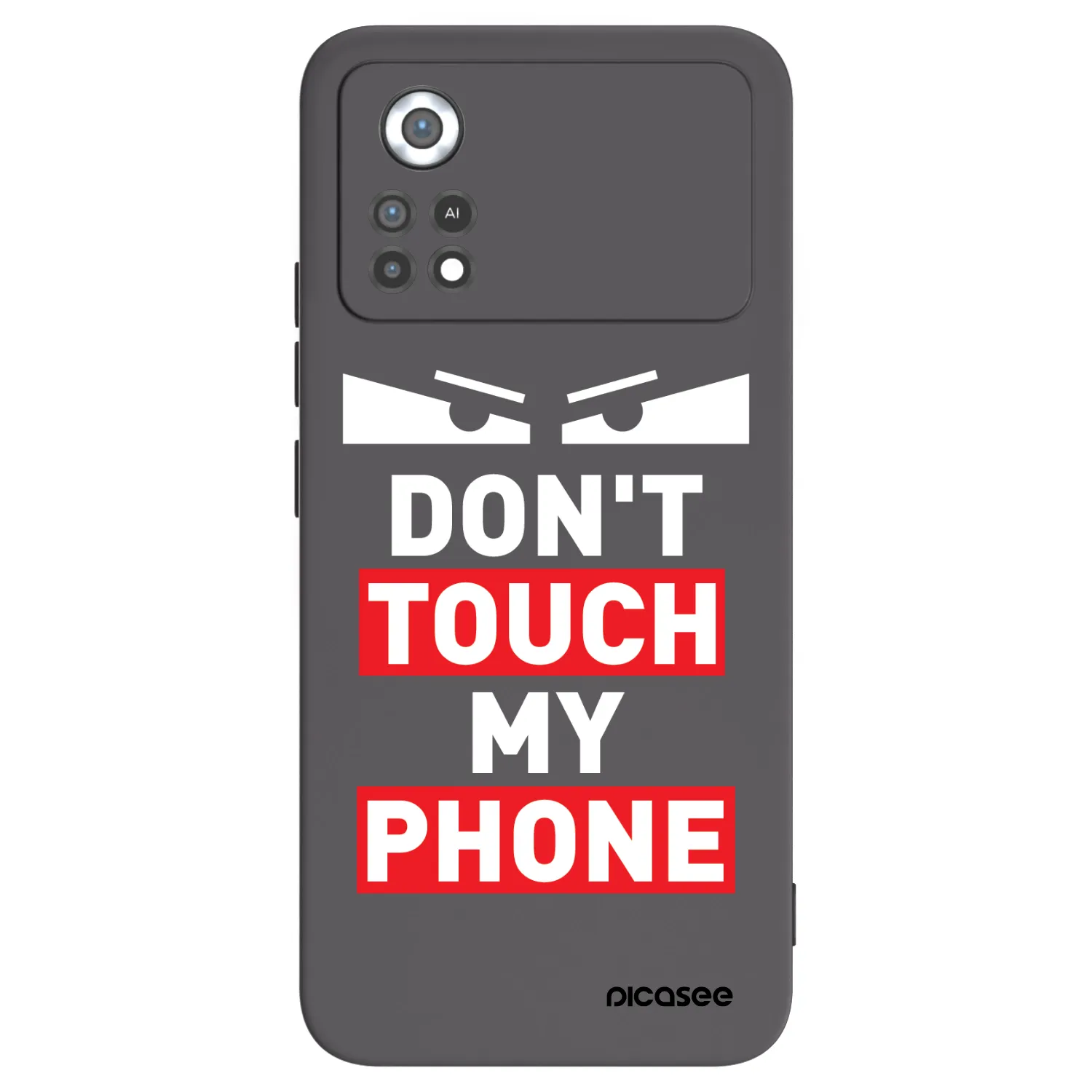 Picasee Xiaomi Poco X4 Pro 5G Hülle - Schwarzes Silikon - Shadow Eye - Transparent