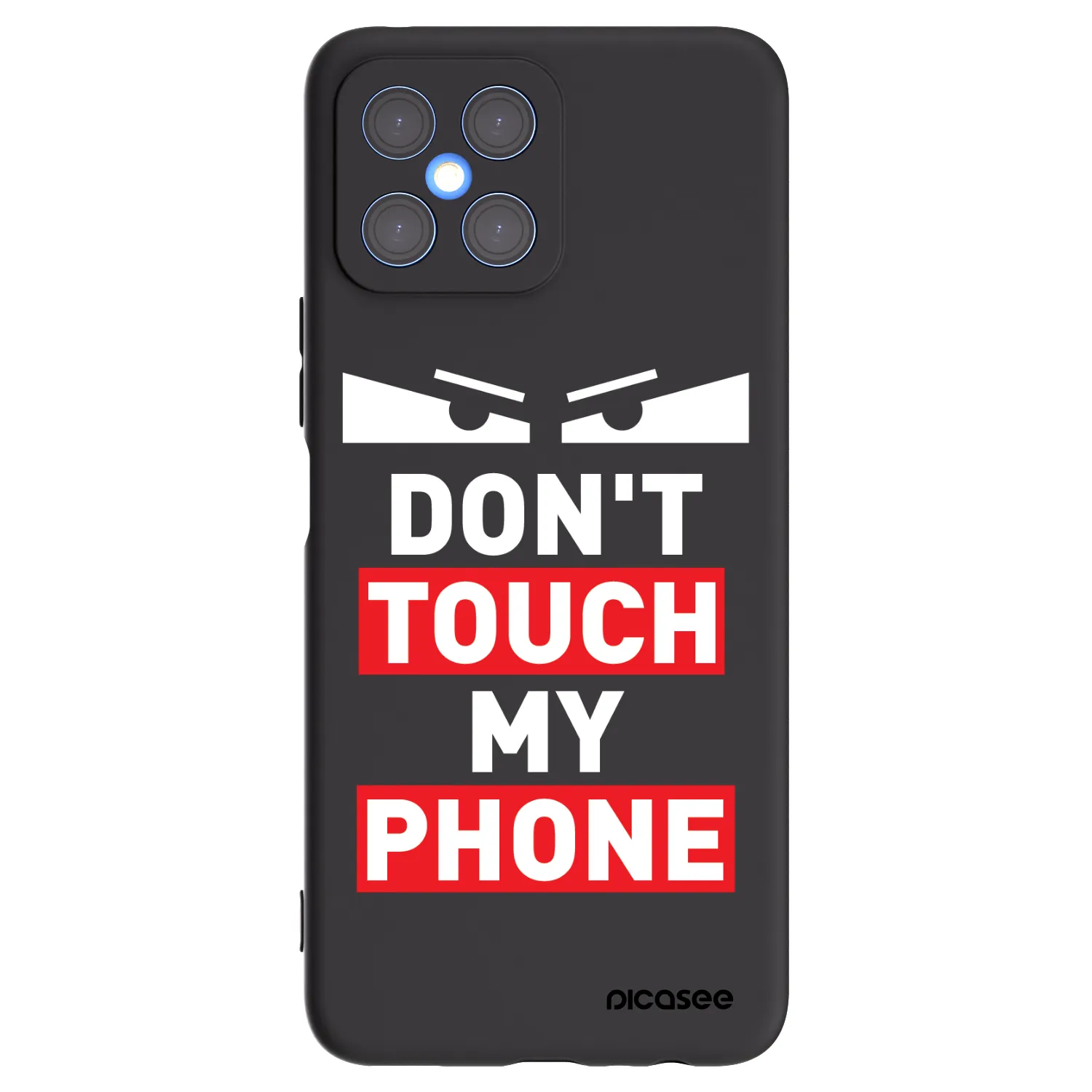 Picasee Honor X8 4G Hülle - Schwarzes Silikon - Shadow Eye - Transparent