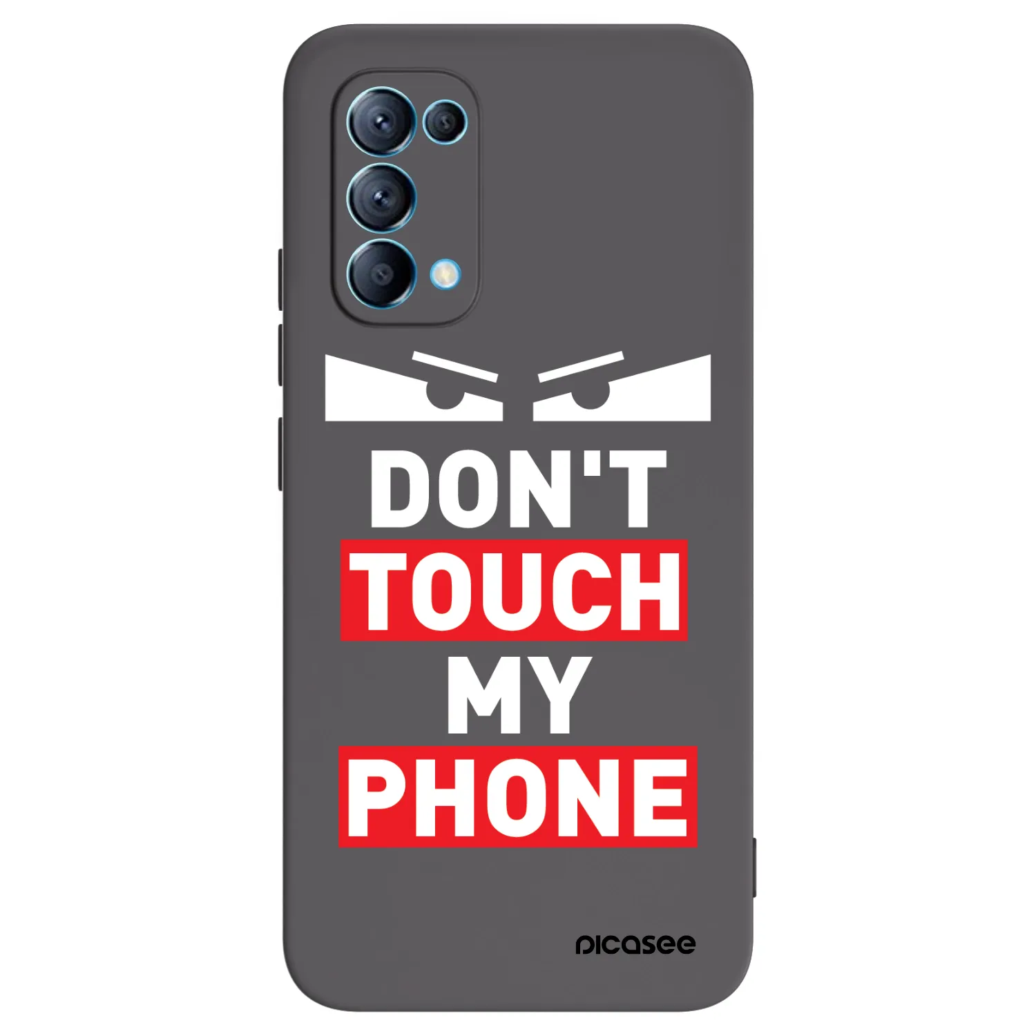 Picasee OPPO Reno 5 5G Hülle - Schwarzes Silikon - Shadow Eye - Transparent