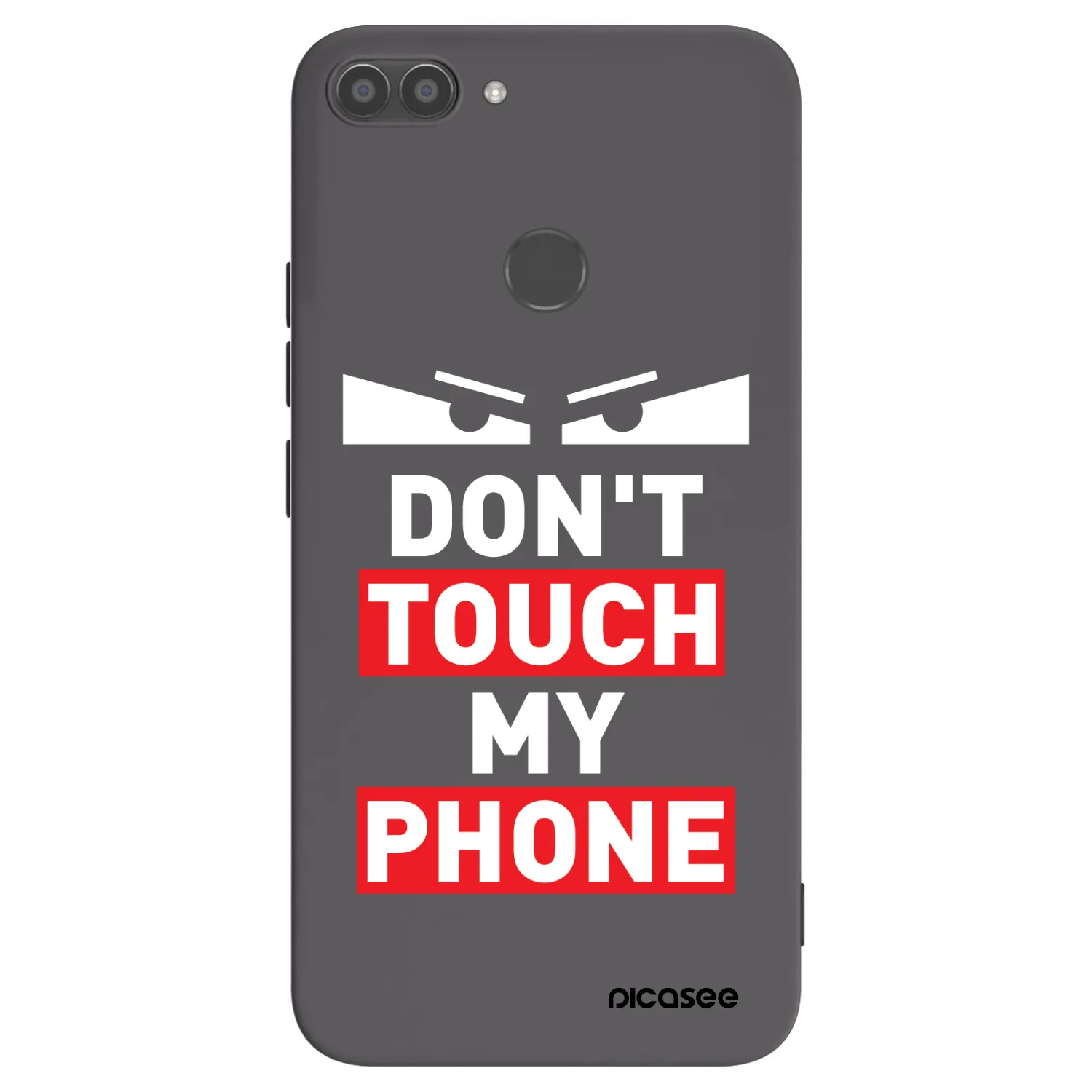 Picasee Huawei P Smart Hülle - Schwarzes Silikon - Shadow Eye - Transparent