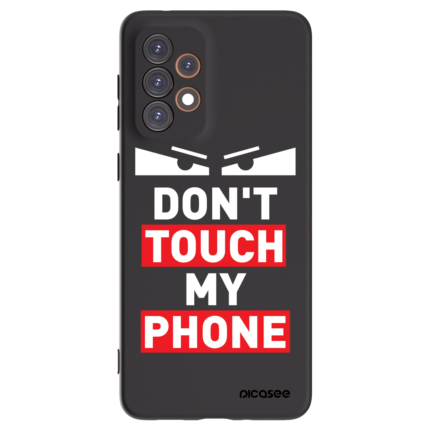 Picasee Samsung Galaxy A33 5G A336 Hülle - Schwarzes Silikon - Shadow Eye - Transparent