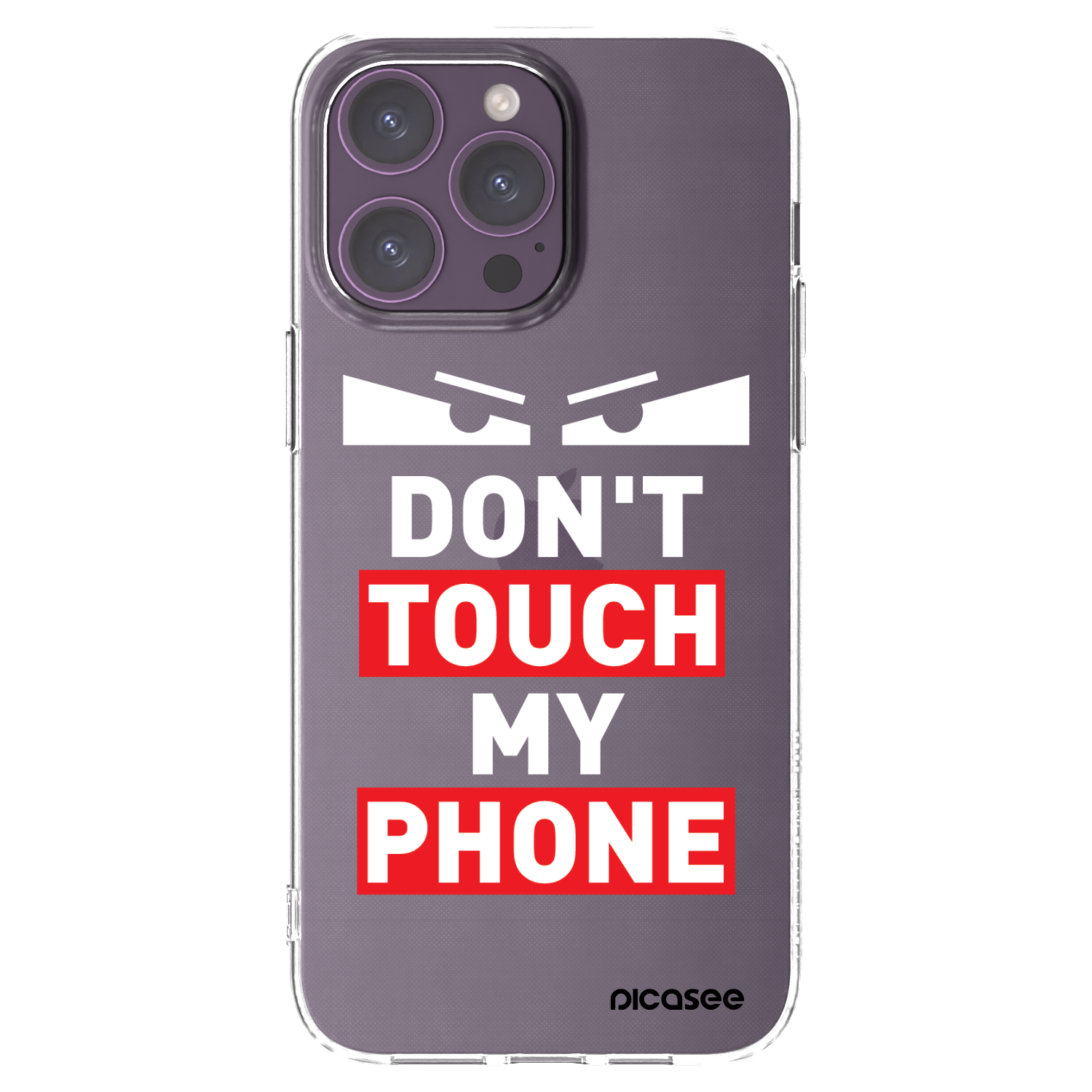 Picasee Apple iPhone 14 Pro Max Hülle - Transparentes Silikon - Shadow Eye - Transparent