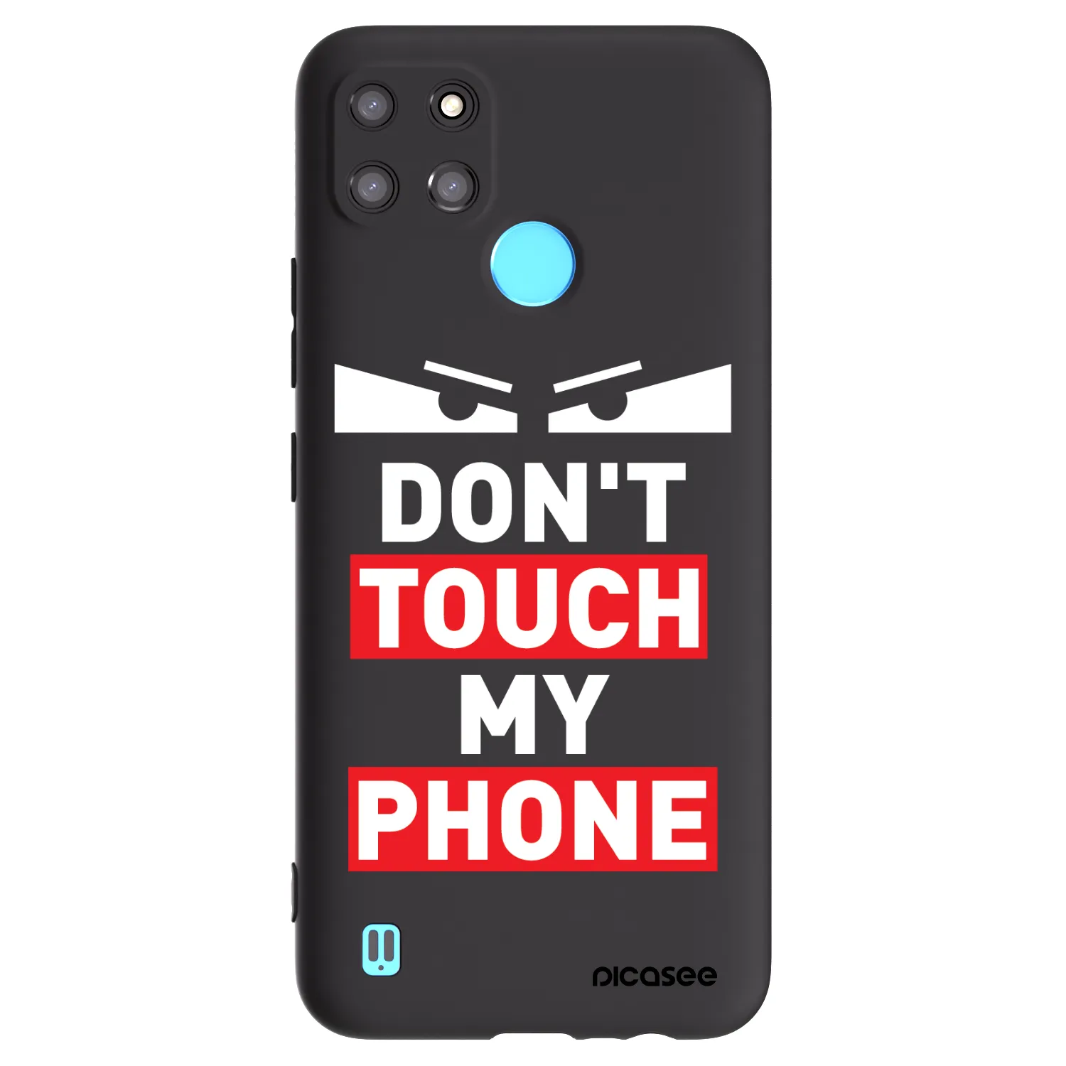 Picasee Realme C21Y Hülle - Schwarzes Silikon - Shadow Eye - Transparent