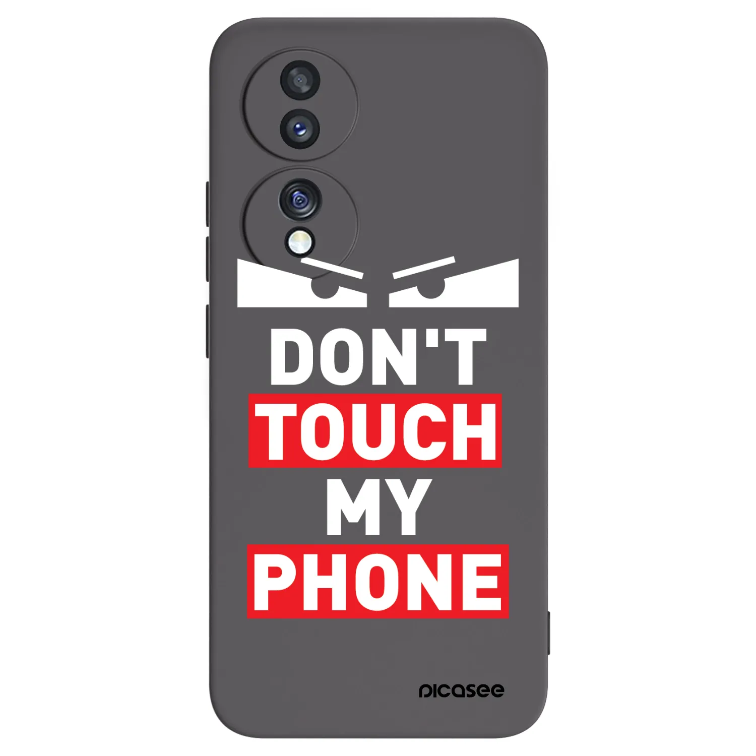 Picasee Honor 70 Hülle - Schwarzes Silikon - Shadow Eye - Transparent