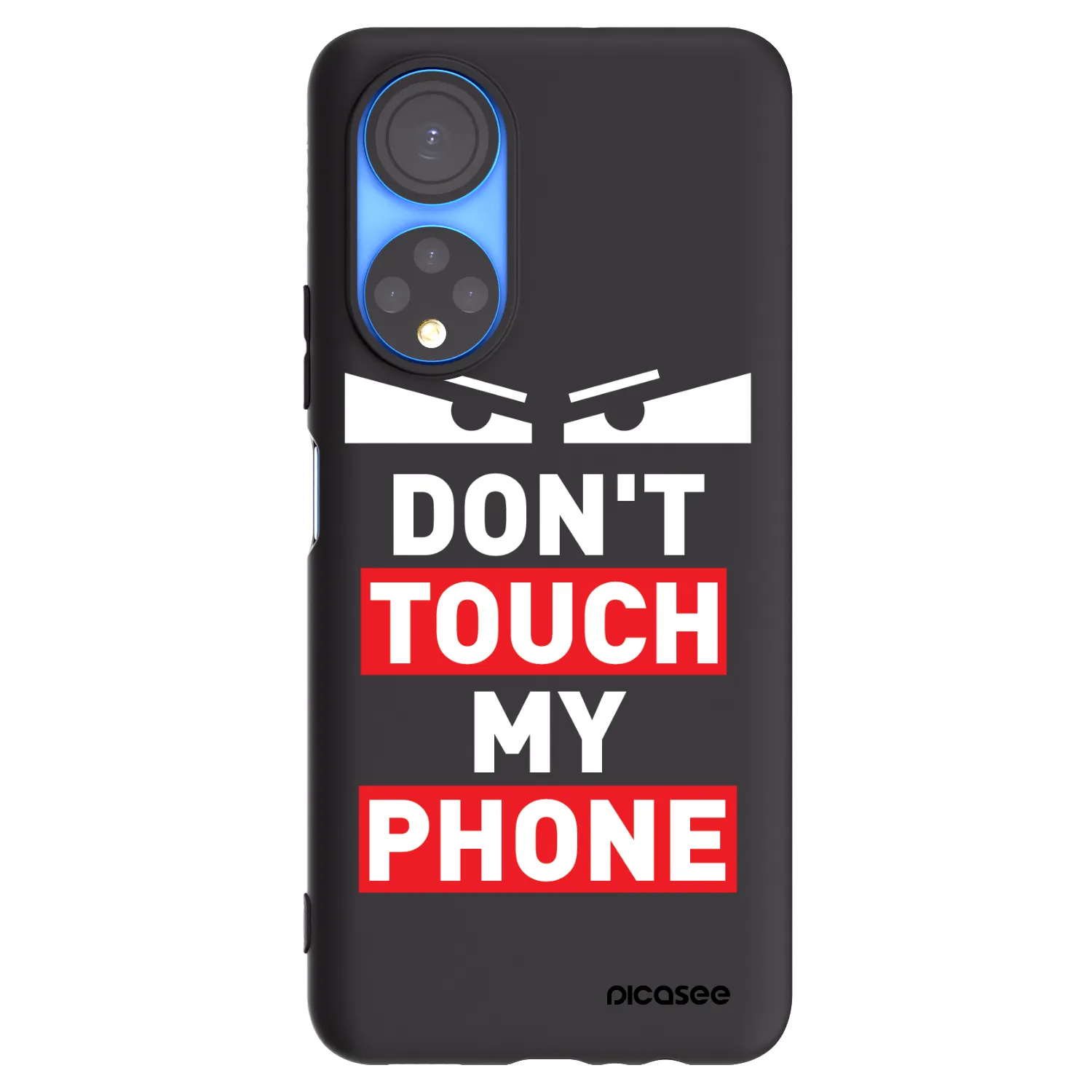 Picasee Honor X7 Hülle - Schwarzes Silikon - Shadow Eye - Transparent