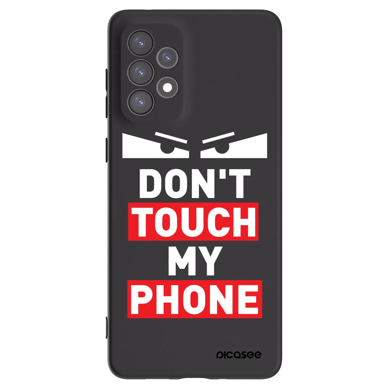 Picasee Samsung Galaxy A73 5G Hülle - Schwarzes Silikon - Shadow Eye - Transparent