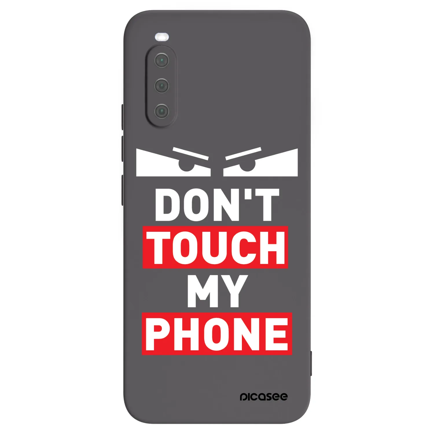 Picasee Sony Xperia 10 III Hülle - Schwarzes Silikon - Shadow Eye - Transparent