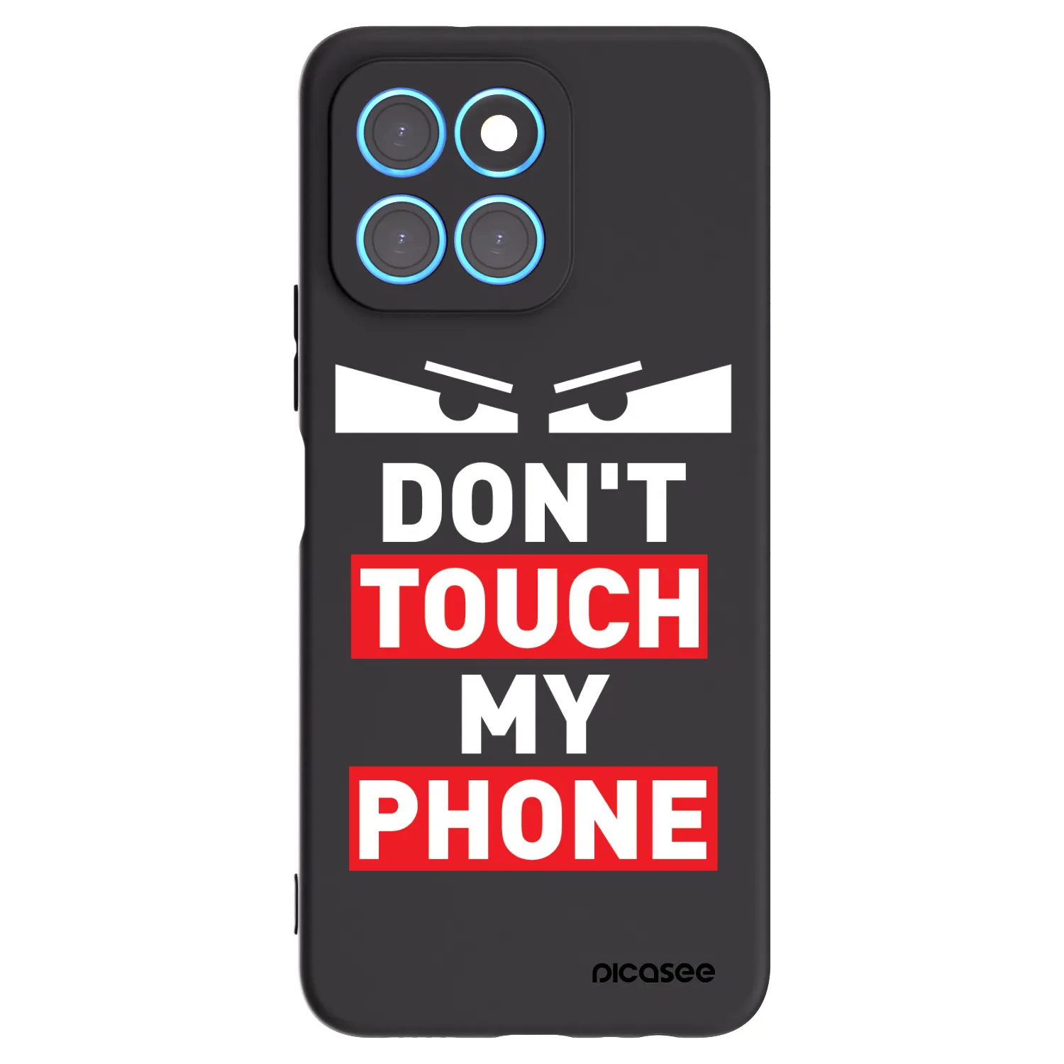 Picasee Honor X6 Hülle - Schwarzes Silikon - Shadow Eye - Transparent