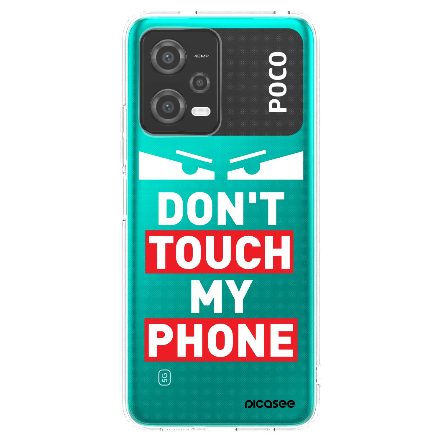 Picasee Xiaomi Poco X5 Hülle - Transparentes Silikon - Shadow Eye - Transparent