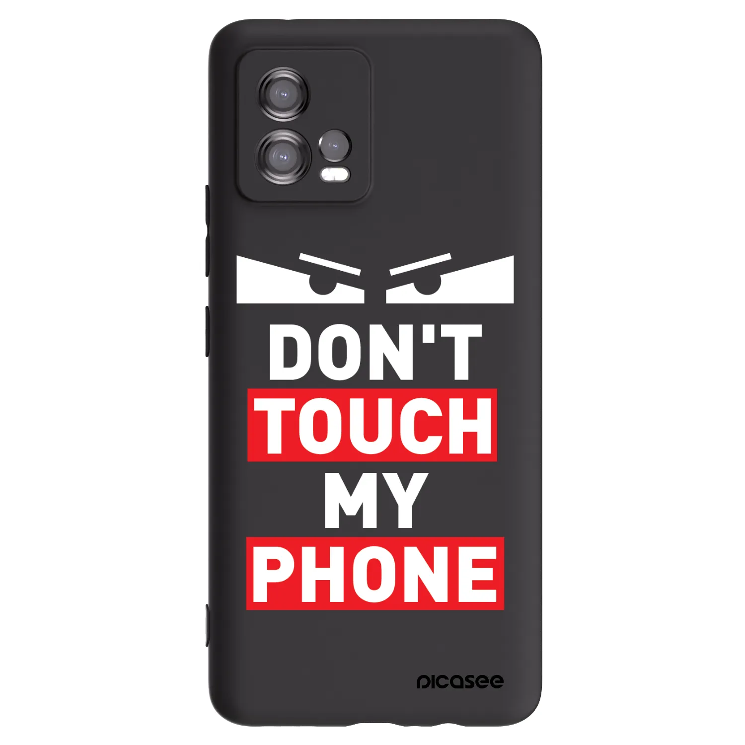 Picasee Motorola Moto G72 Hülle - Schwarzes Silikon - Shadow Eye - Transparent