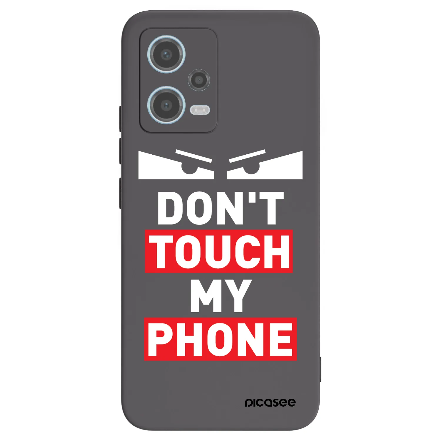 Picasee Xiaomi Redmi Note 12 5G Hülle - Schwarzes Silikon - Shadow Eye - Transparent