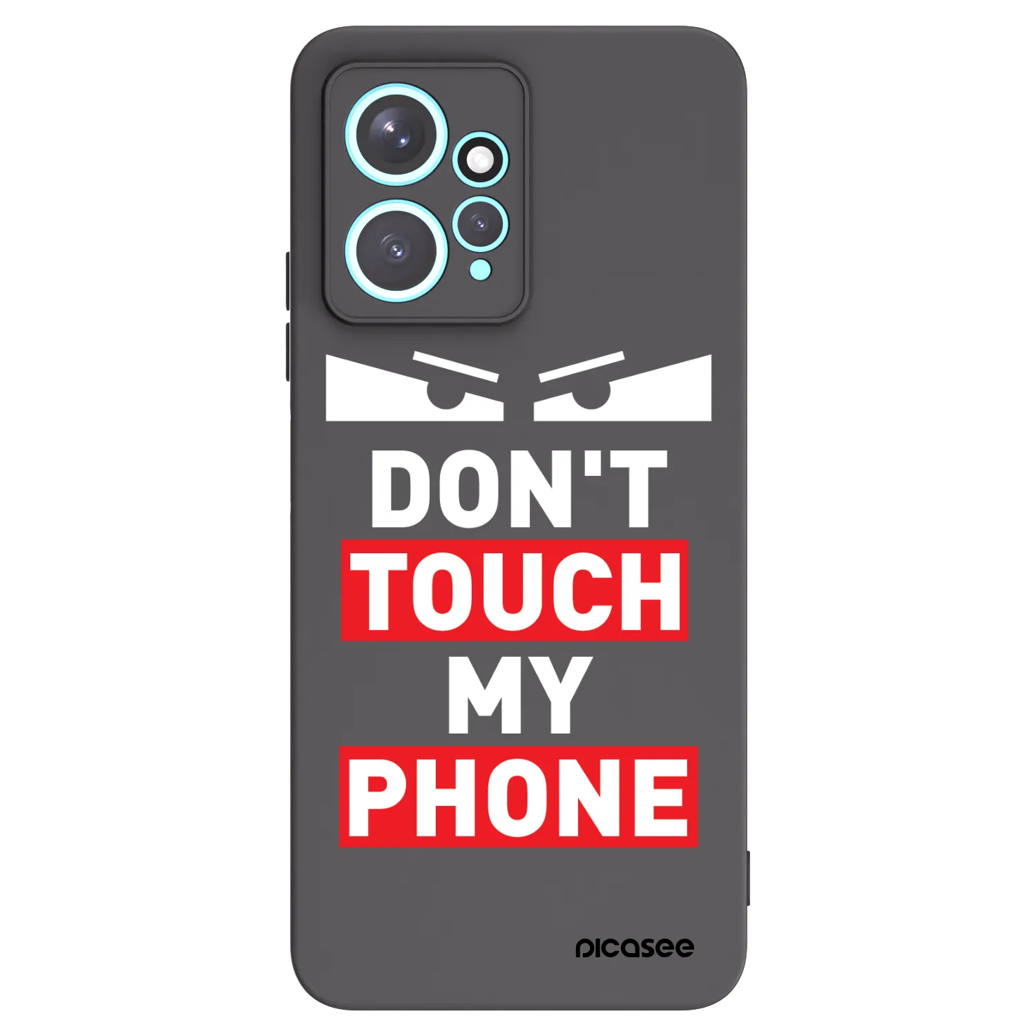 Picasee Xiaomi Redmi Note 12 4G Hülle - Schwarzes Silikon - Shadow Eye - Transparent