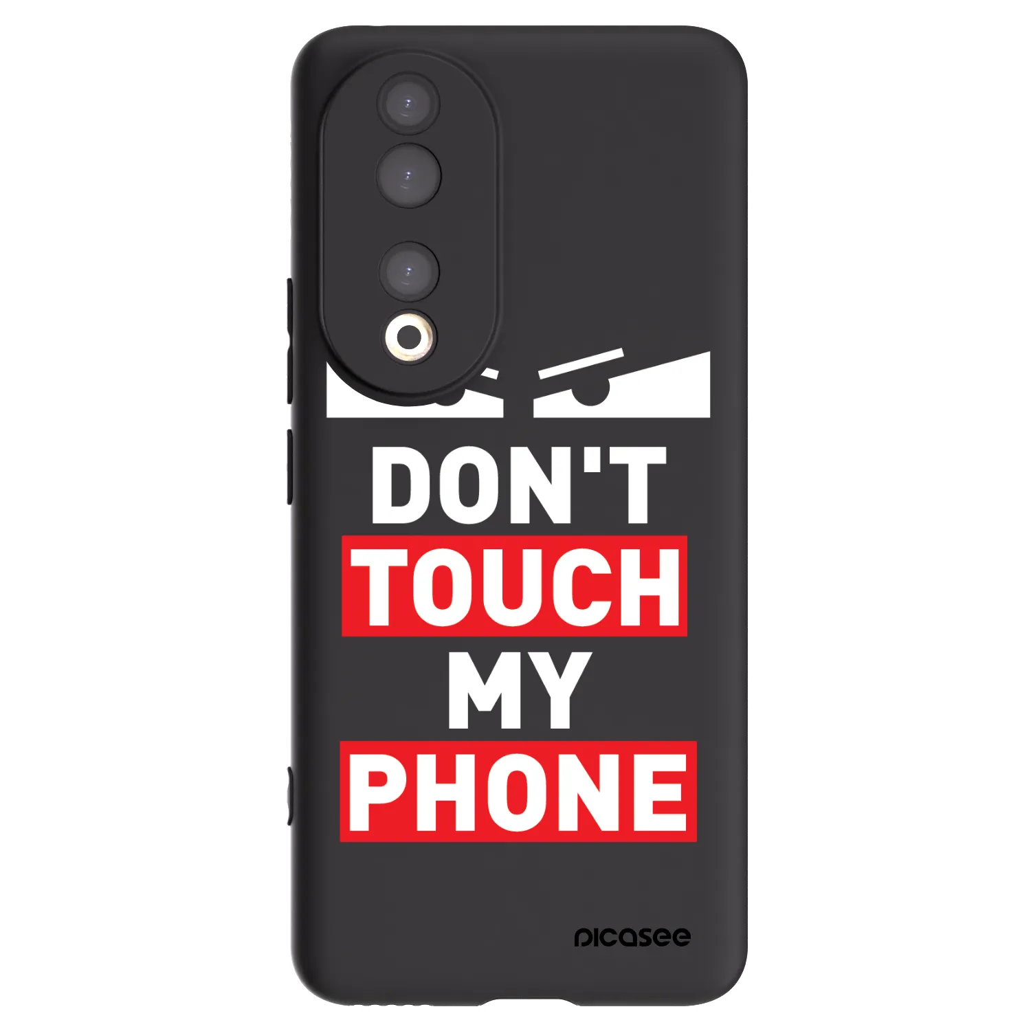 Picasee Honor 90 5G Hülle - Schwarzes Silikon - Shadow Eye - Transparent