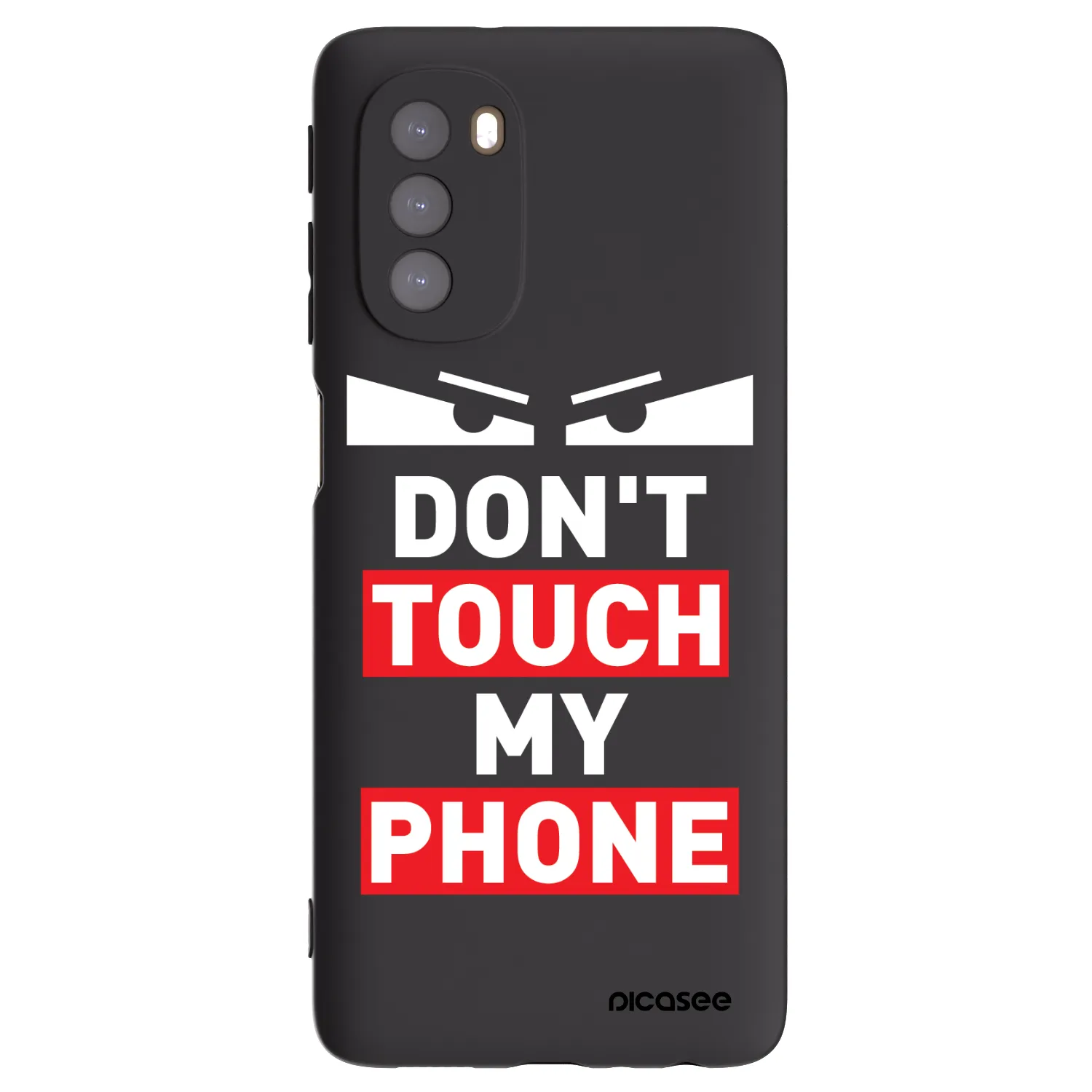 Picasee Motorola Moto G51 Hülle - Schwarzes Silikon - Shadow Eye - Transparent