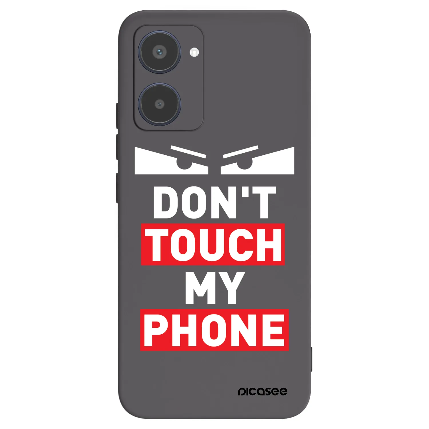 Picasee Realme 10 4G Hülle - Schwarzes Silikon - Shadow Eye - Transparent