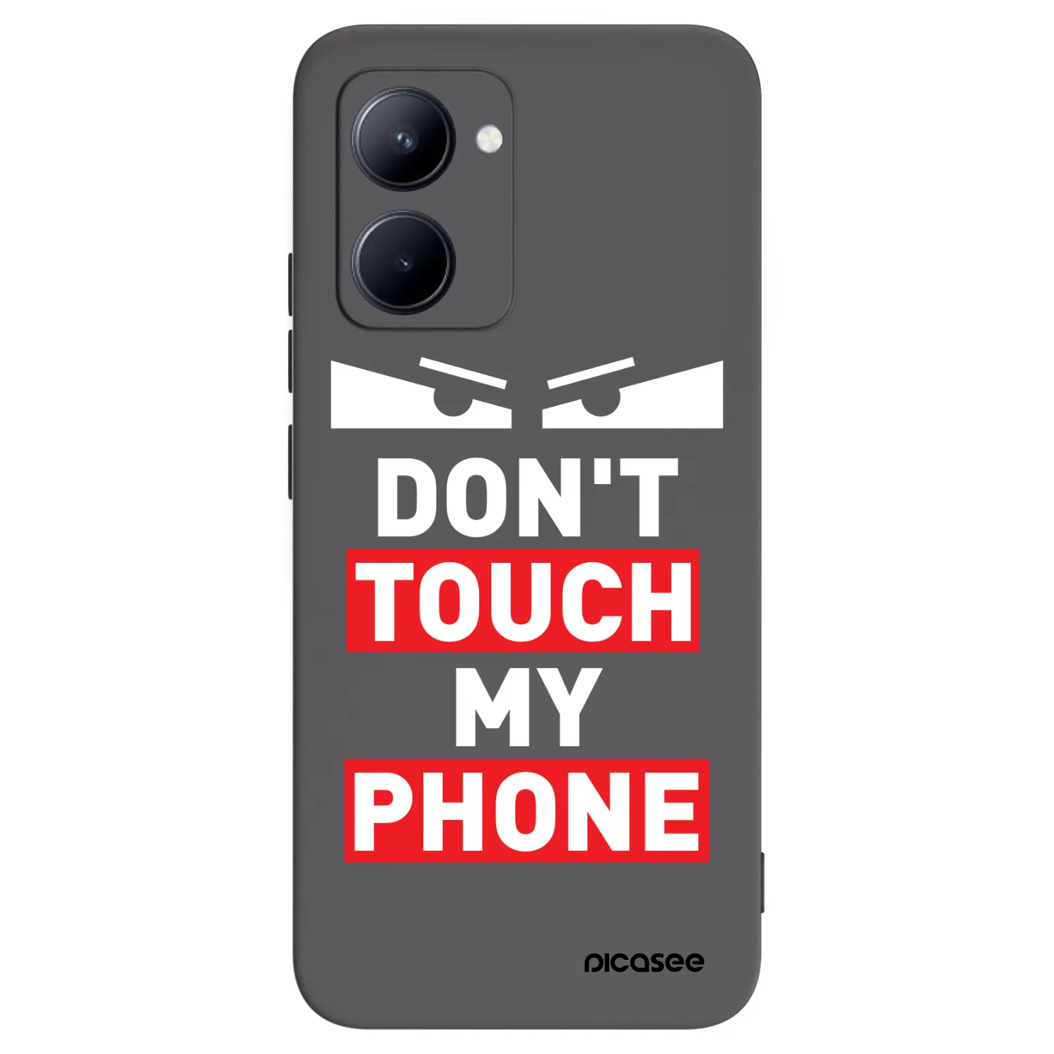 Picasee Realme C33 (2023) Hülle - Schwarzes Silikon - Shadow Eye - Transparent