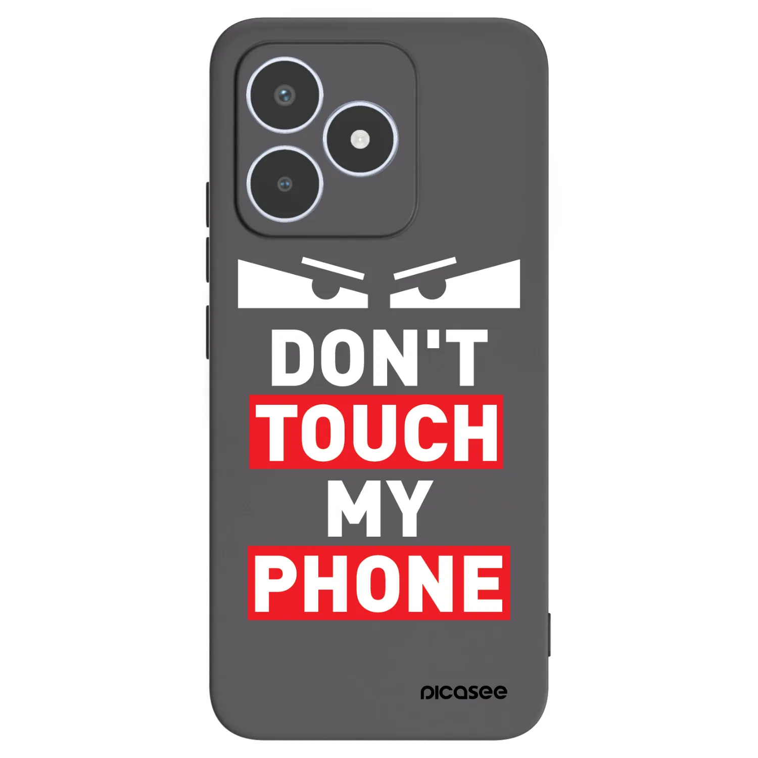 Picasee Realme C53 Hülle - Schwarzes Silikon - Shadow Eye - Transparent