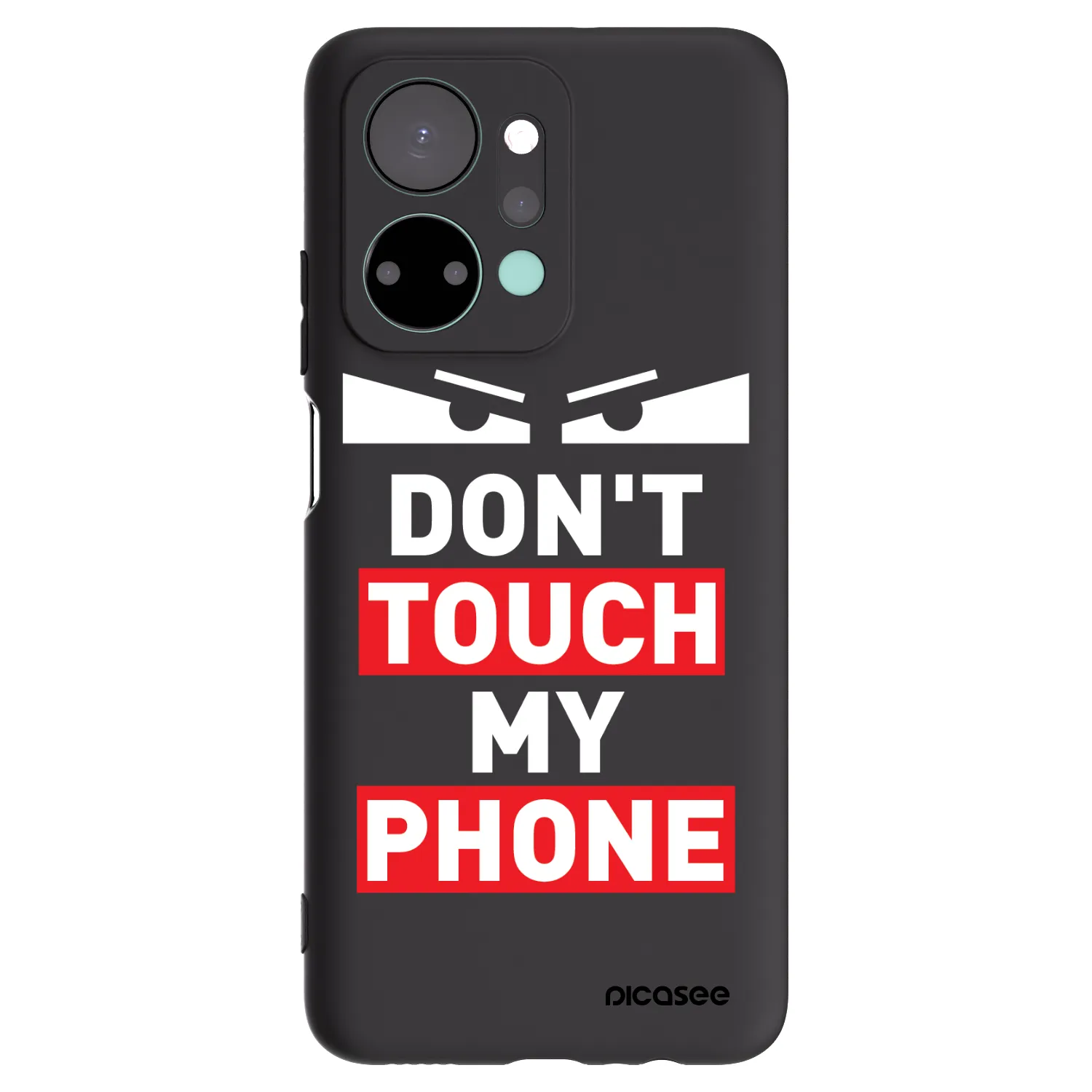 Picasee Honor X7a Hülle - Schwarzes Silikon - Shadow Eye - Transparent