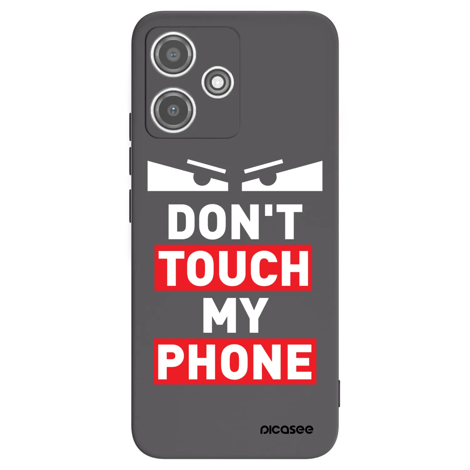 Picasee Xiaomi Redmi 12 5G Hülle - Schwarzes Silikon - Shadow Eye - Transparent