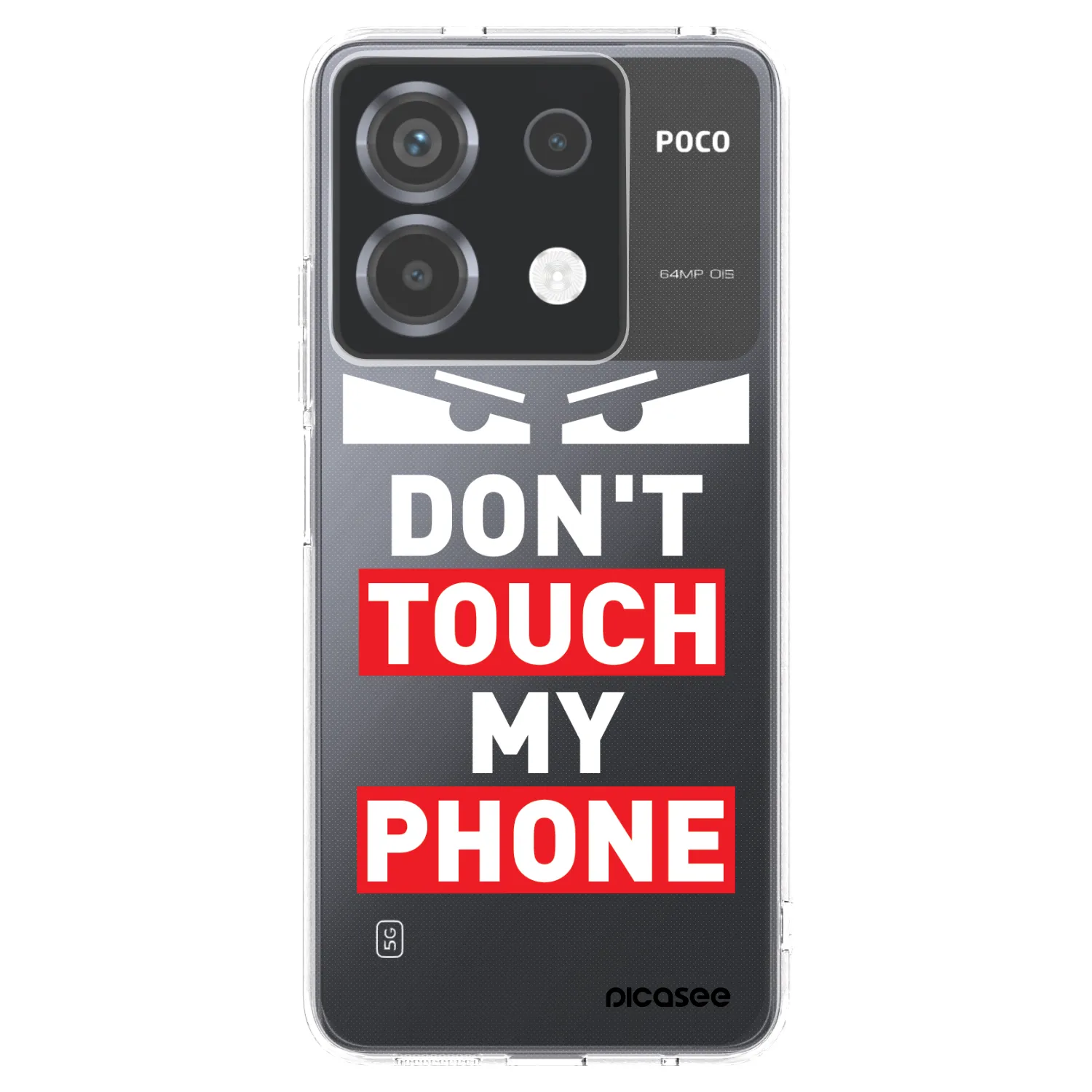 Picasee Xiaomi Poco X6 Hülle - Transparentes Silikon - Shadow Eye - Transparent