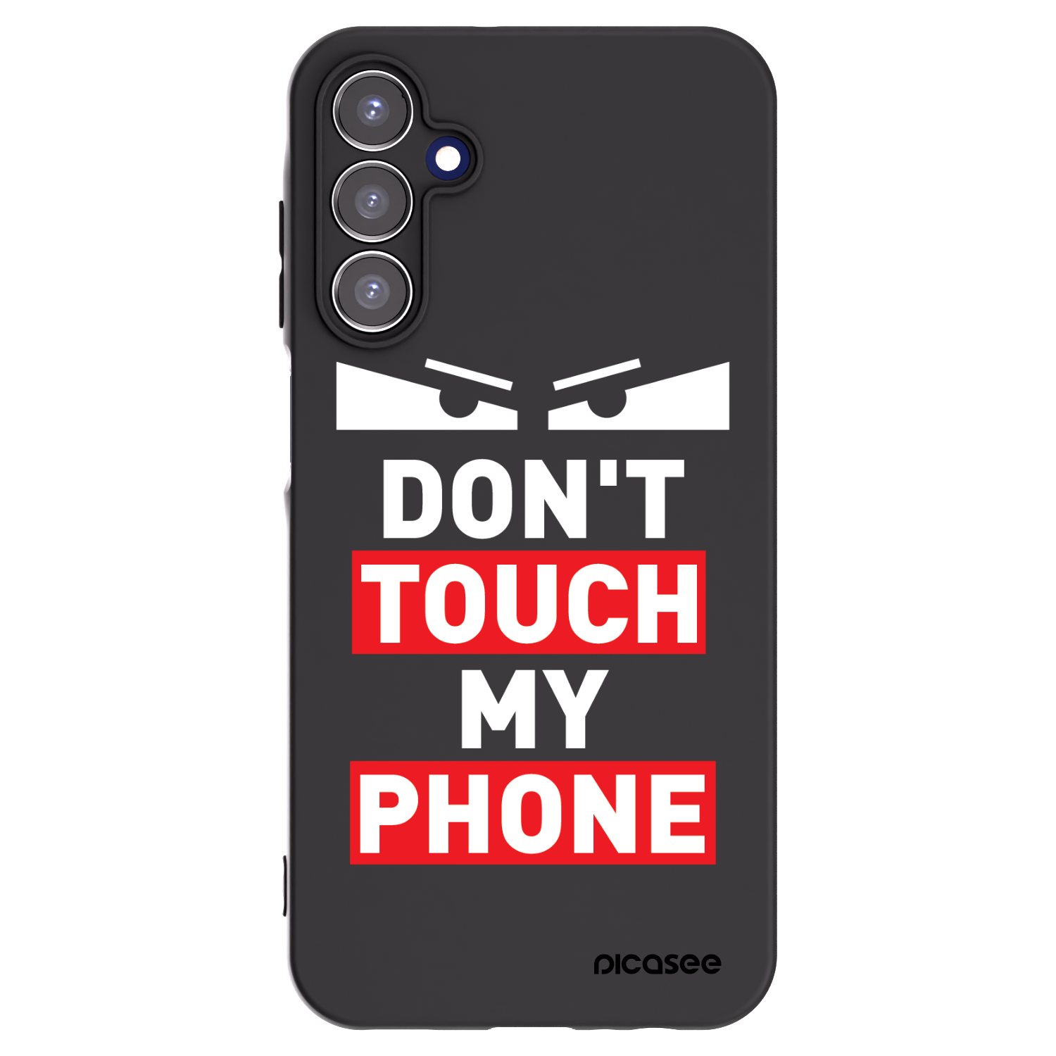 Picasee Samsung Galaxy A15 A155F 4G Hülle - Schwarzes Silikon - Shadow Eye - Transparent