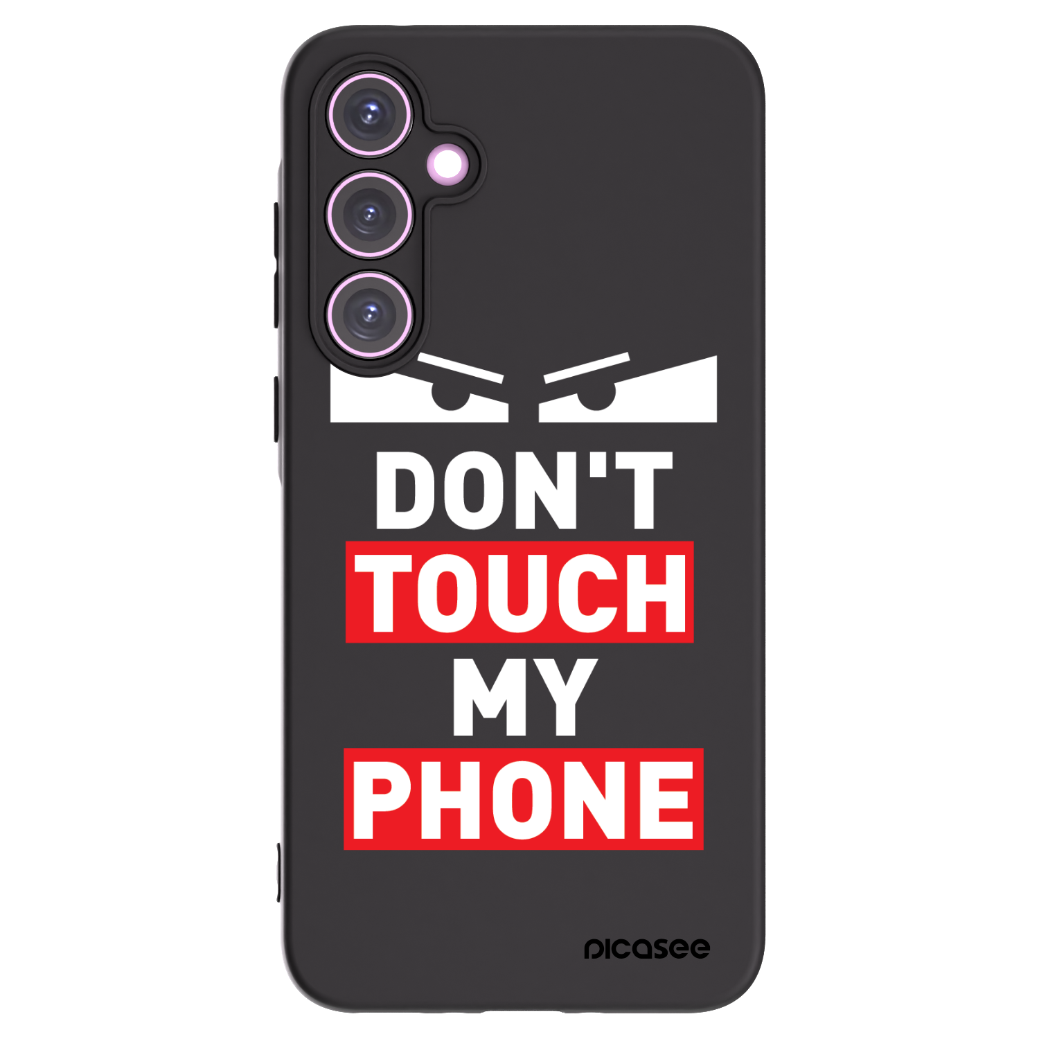 Picasee Samsung Galaxy A35 5G A356B Hülle - Schwarzes Silikon - Shadow Eye - Transparent