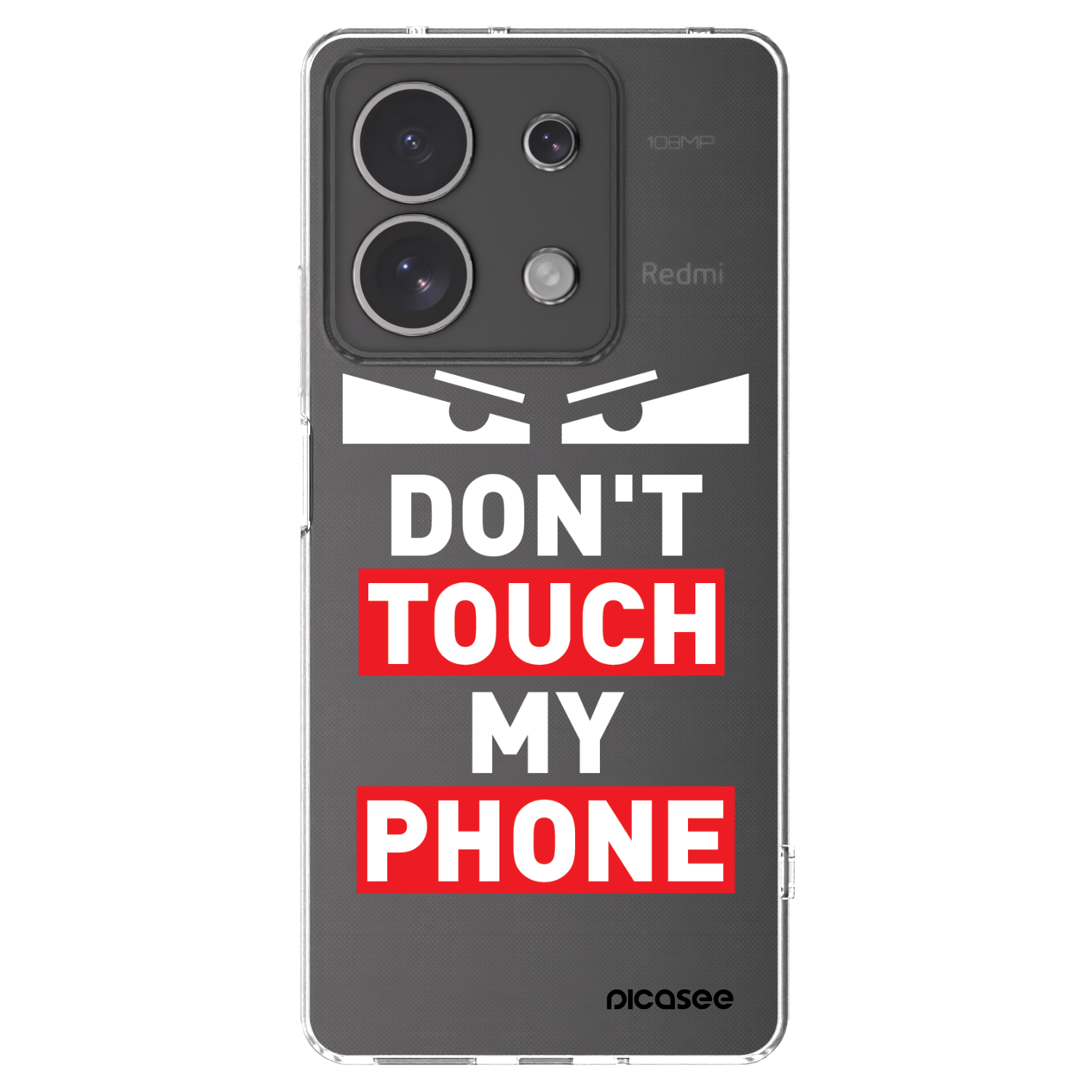 Picasee Xiaomi Redmi Note 13 4G Hülle - Transparentes Silikon - Shadow Eye - Transparent