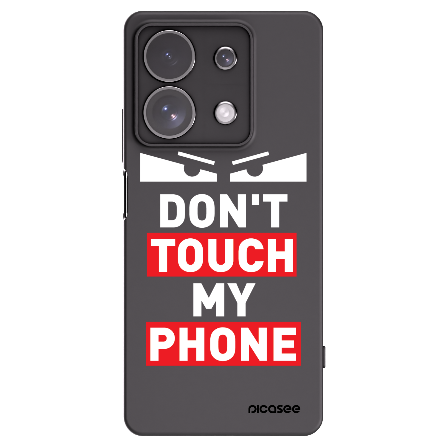 Picasee Xiaomi Redmi Note 13 Pro 4G Hülle - Schwarzes Silikon - Shadow Eye - Transparent