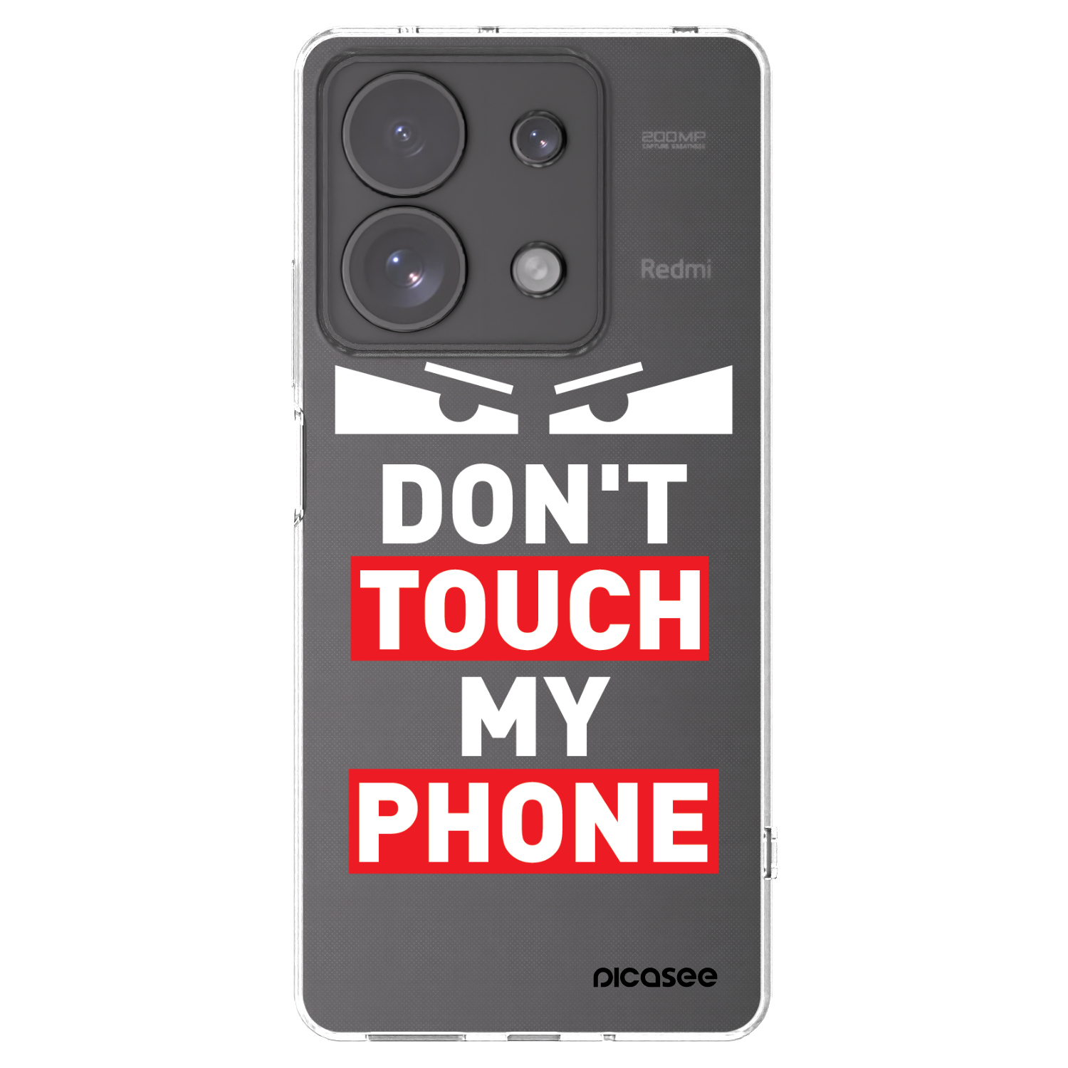 Picasee Xiaomi Redmi Note 13 Pro 4G Hülle - Transparentes Silikon - Shadow Eye - Transparent