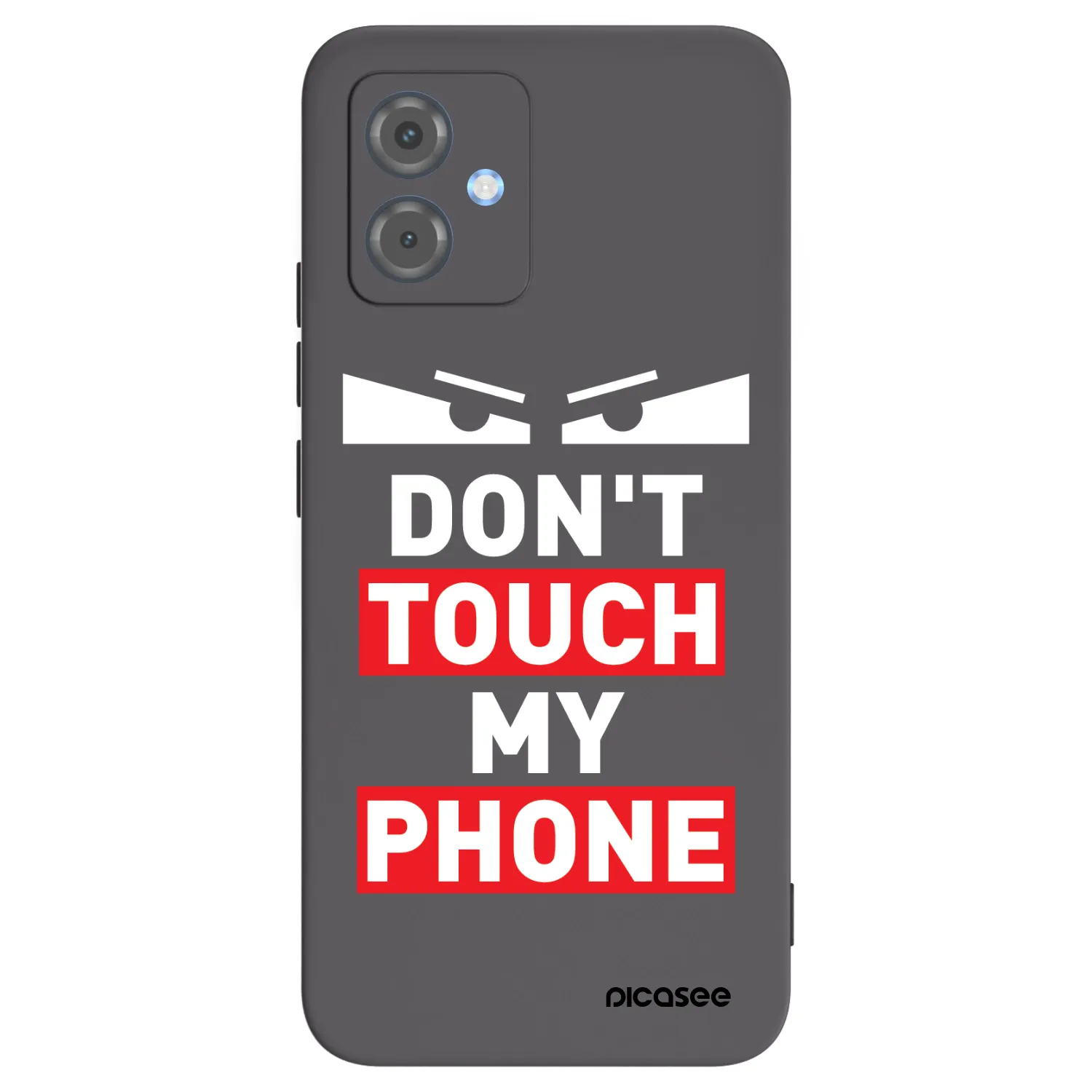 Picasee Motorola Moto G14 Hülle - Schwarzes Silikon - Shadow Eye - Transparent