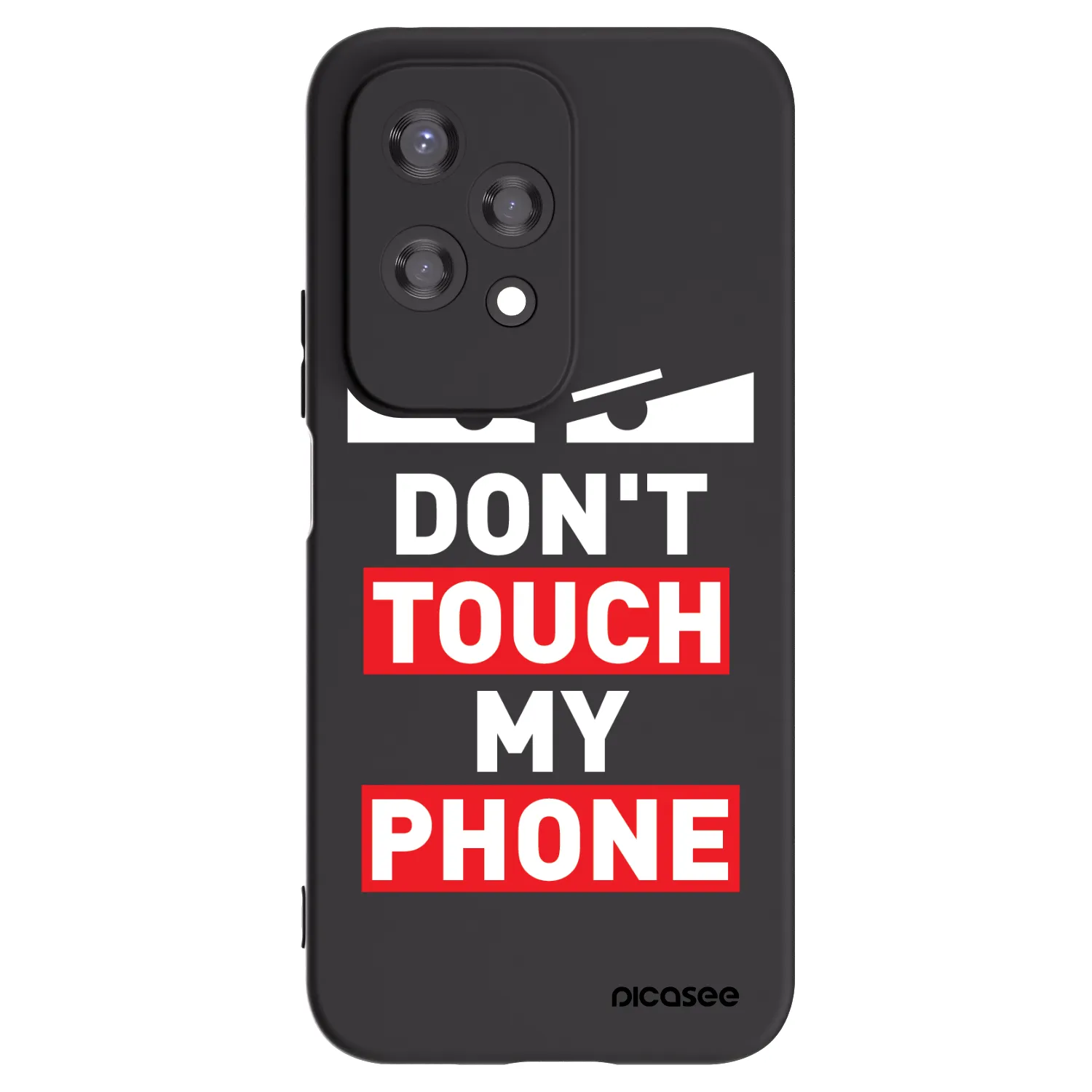 Picasee Honor 200 Lite Hülle - Schwarzes Silikon - Shadow Eye - Transparent