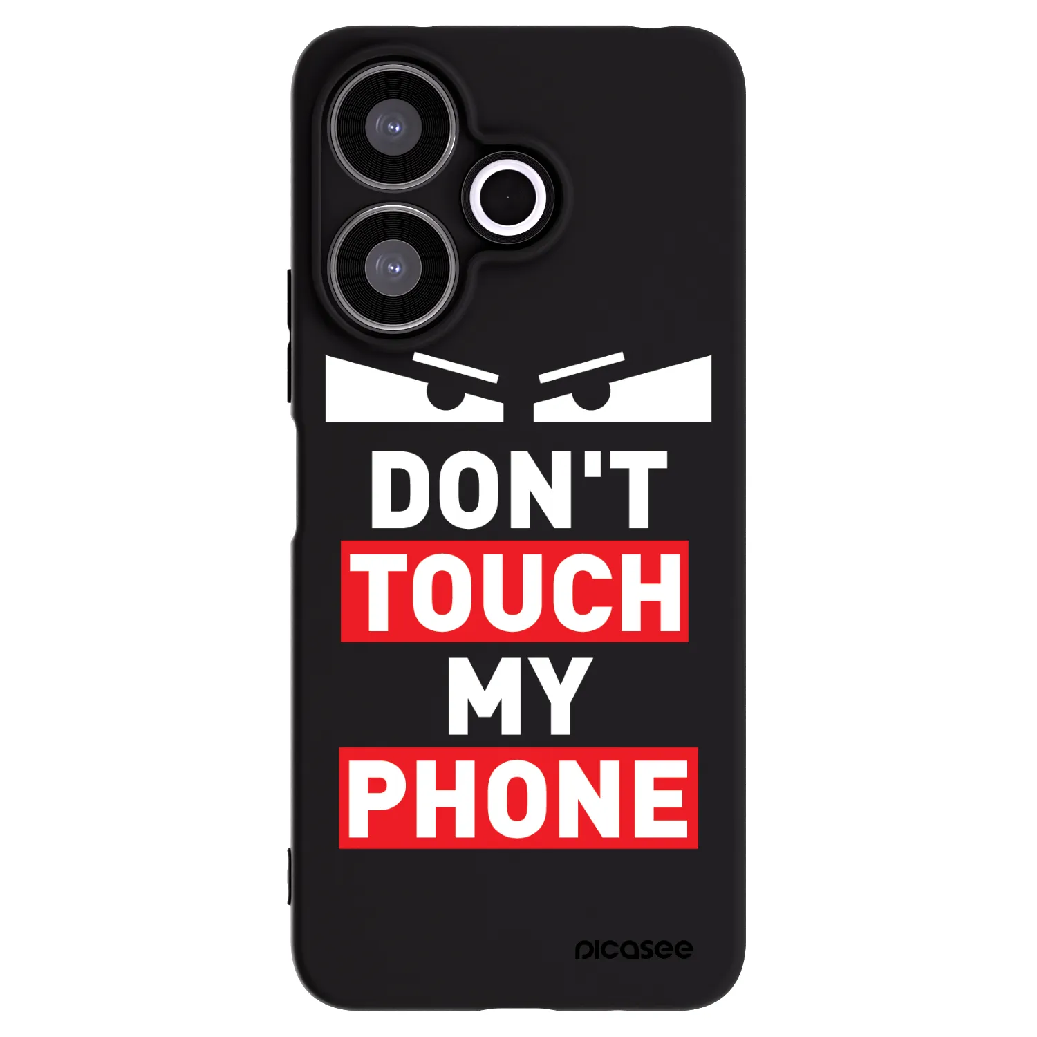 Picasee Xiaomi Redmi 13 4G Hülle - Schwarzes Silikon - Shadow Eye - Transparent