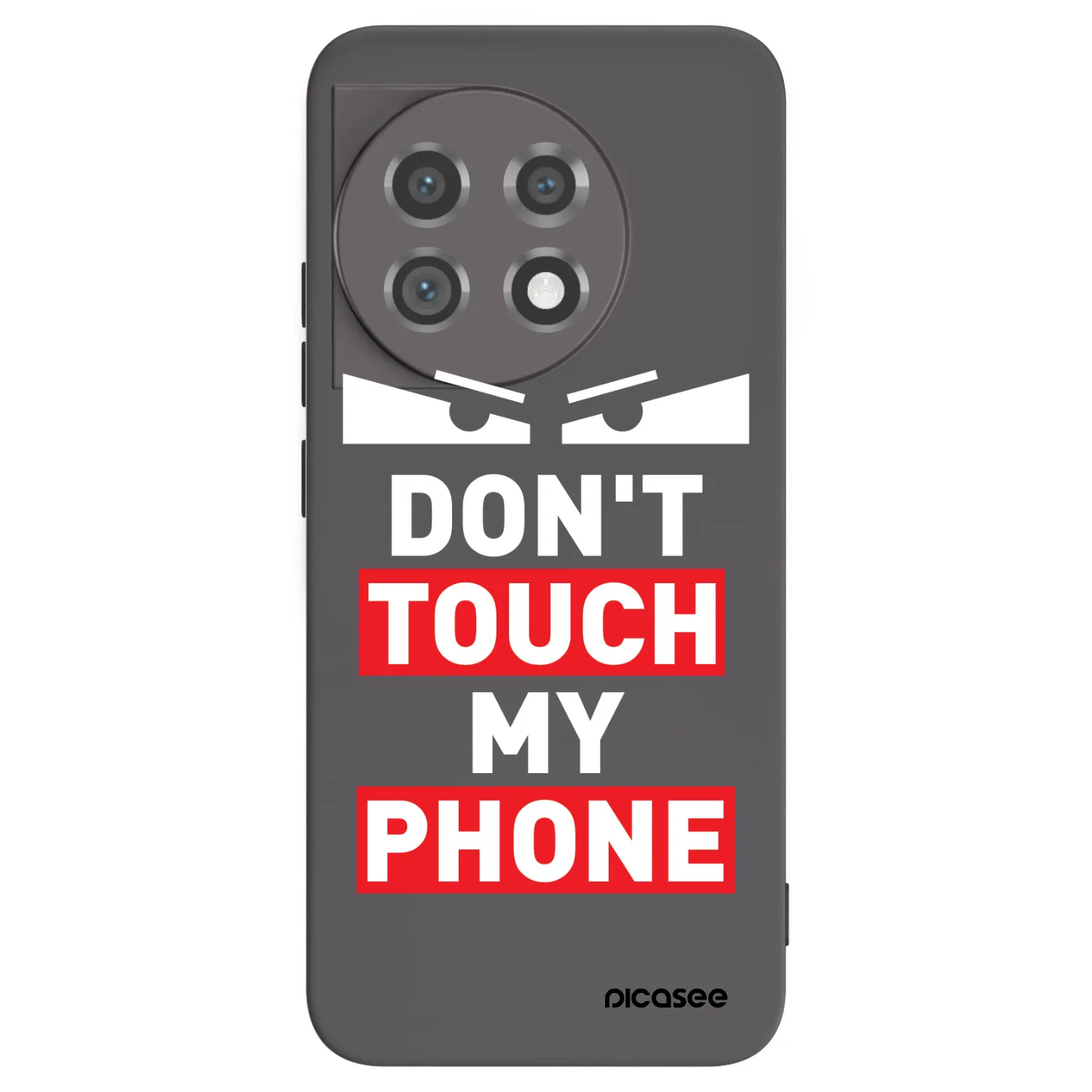 Picasee OnePlus 11 5G Hülle - Schwarzes Silikon - Shadow Eye - Transparent