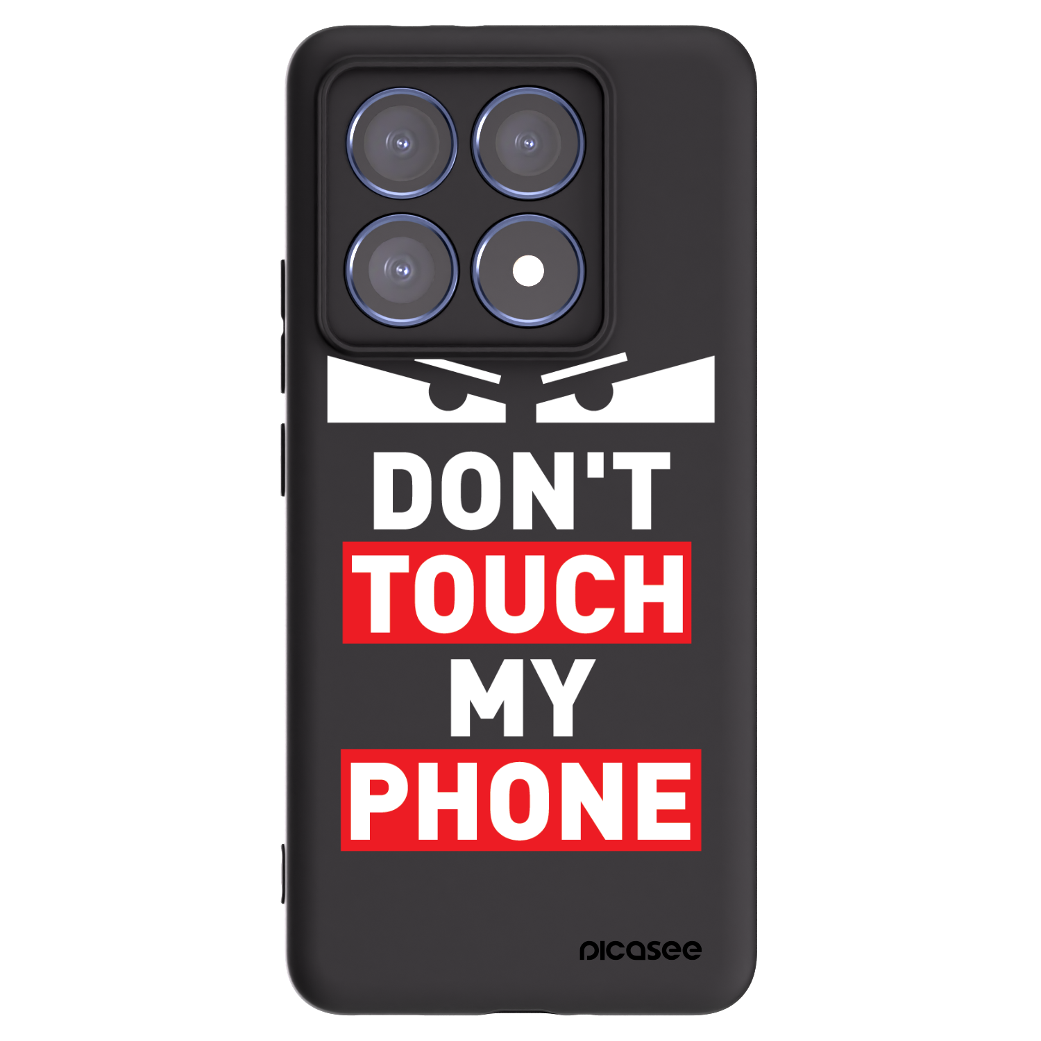 Picasee Xiaomi 14T Pro Hülle - Schwarzes Silikon - Shadow Eye - Transparent