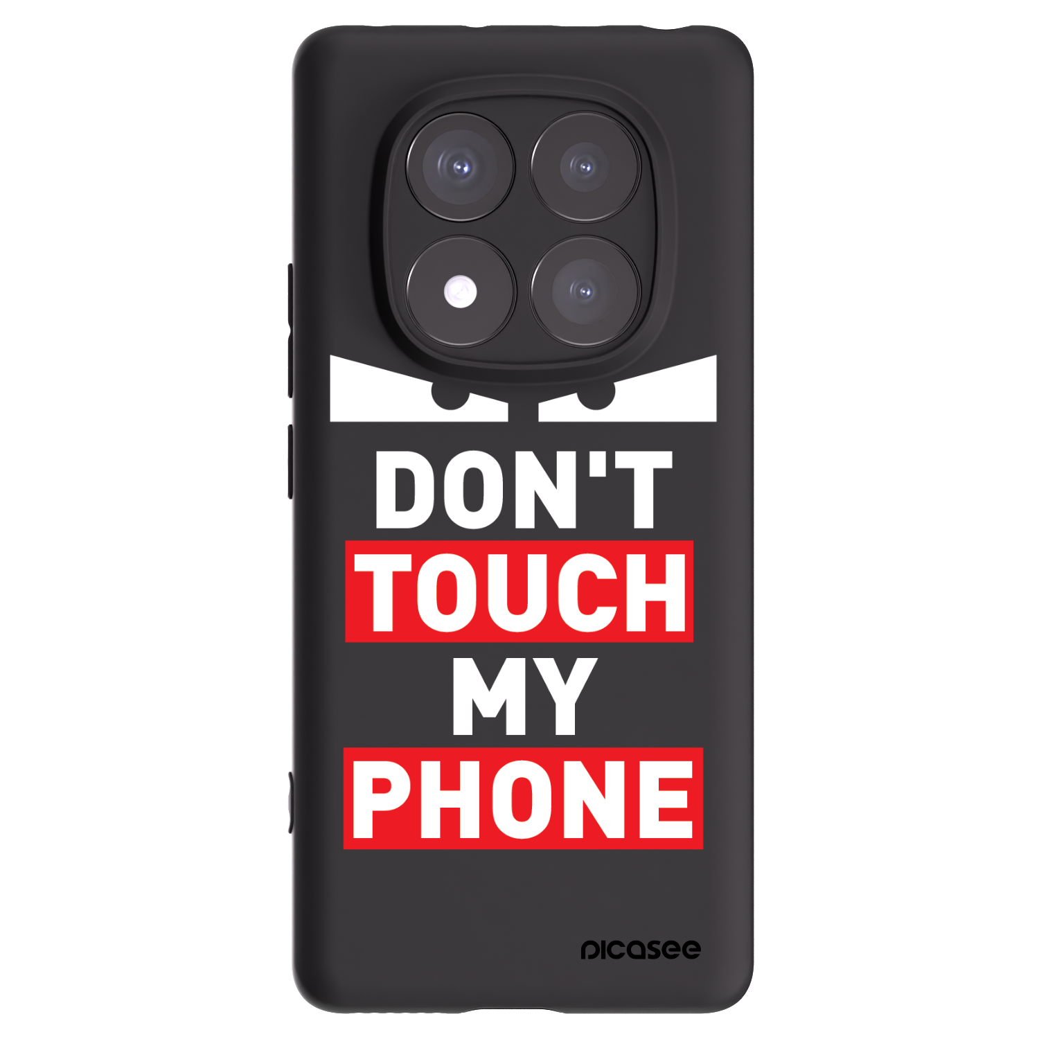 Picasee Xiaomi Redmi Note 14 Pro+ 5G Hülle - Schwarzes Silikon - Shadow Eye - Transparent