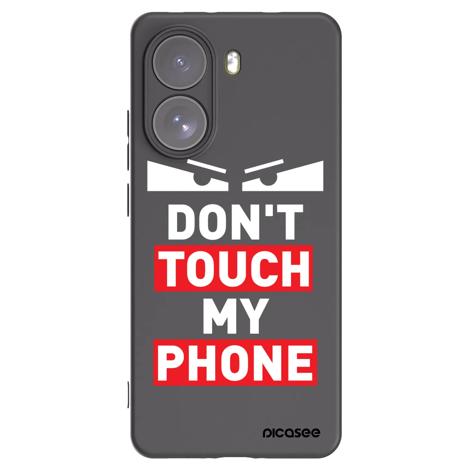 Picasee Xiaomi Poco X7 Hülle - Schwarzes Silikon - Shadow Eye - Transparent