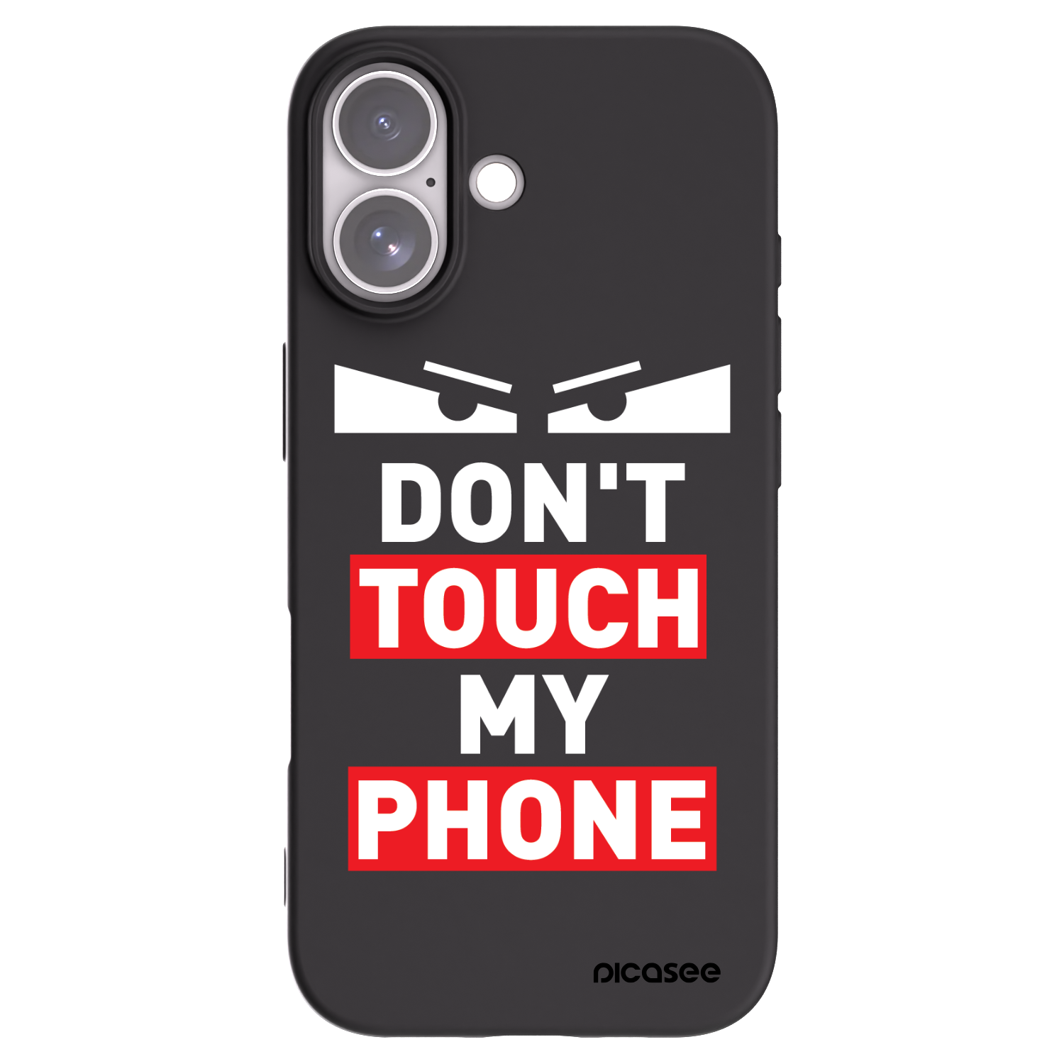 Picasee Apple iPhone 17 Hülle - Schwarzes Silikon - Shadow Eye - Transparent